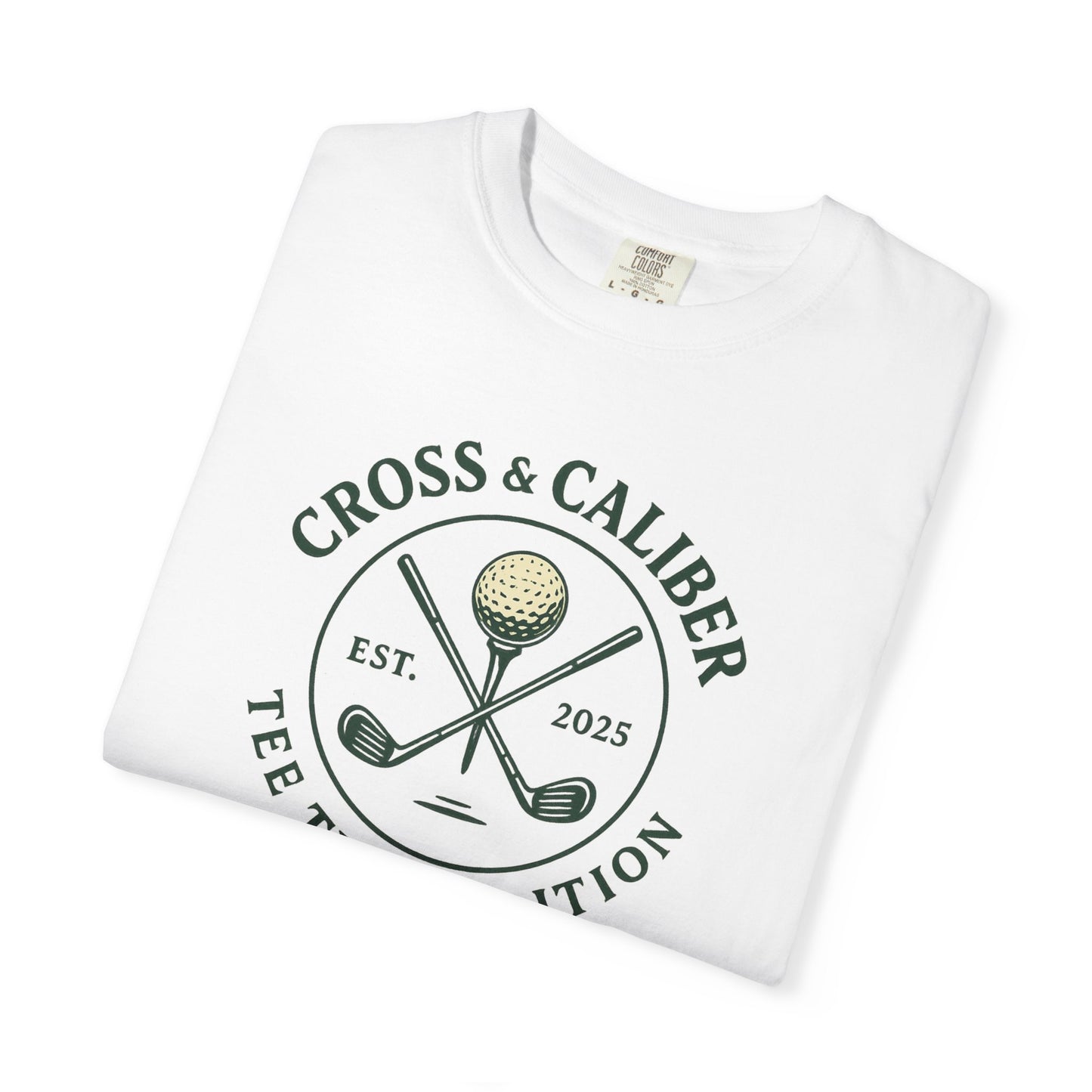 Golf-Themed Garment-Dyed T-Shirt, Tee Time Style Tee, Perfect Gift for Golf Lovers, Casual Wear, Unisex Golf Apparel