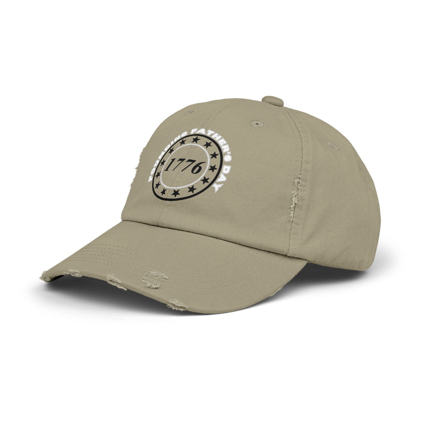 Distressed Cap with Vintage 1776 Design | Casual Style, Patriotic Hat, Unisex, Gift for Holidays, Summer Accessory