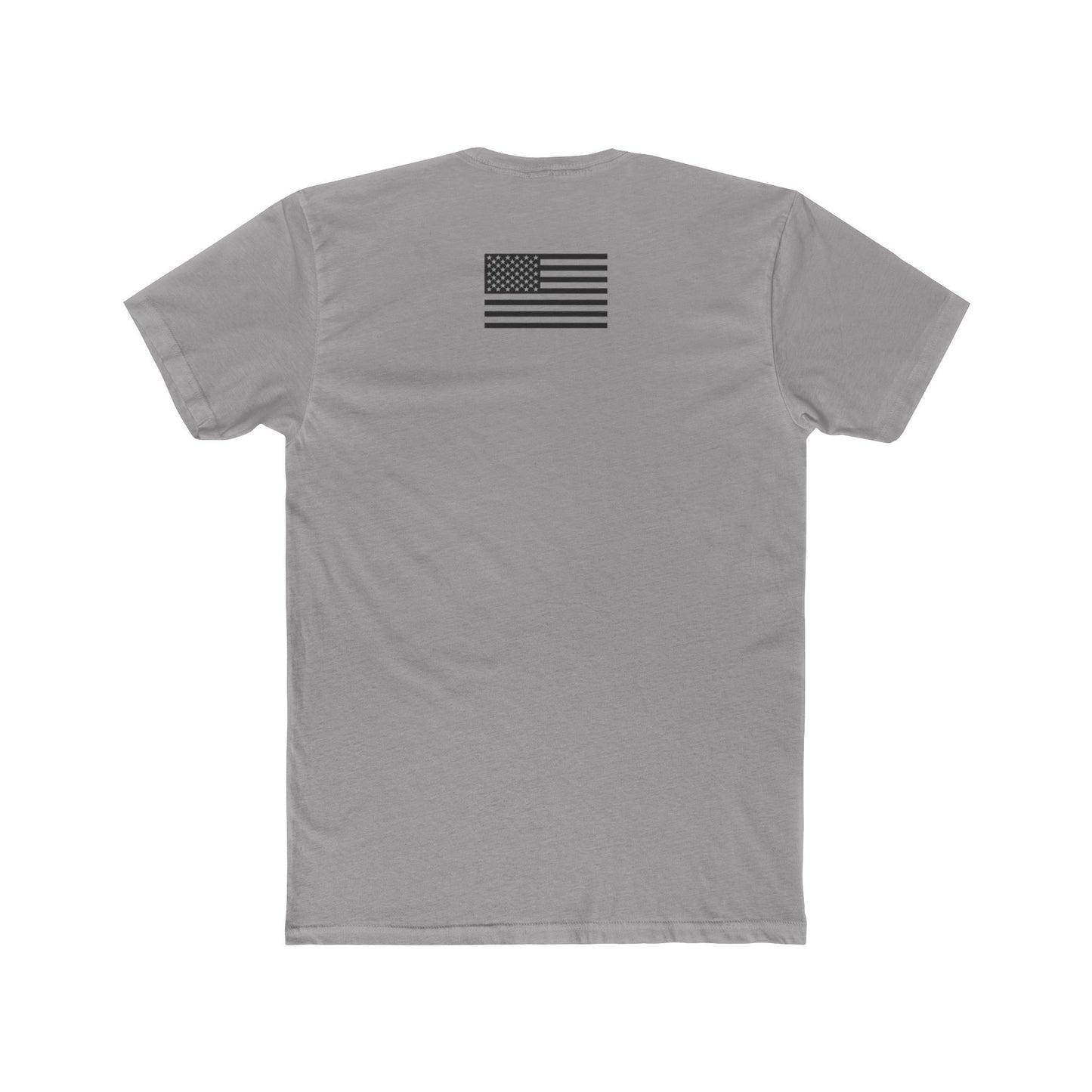 Unisex Cotton Crew Tee - "I'm Not Ashamed" with American Flag Design