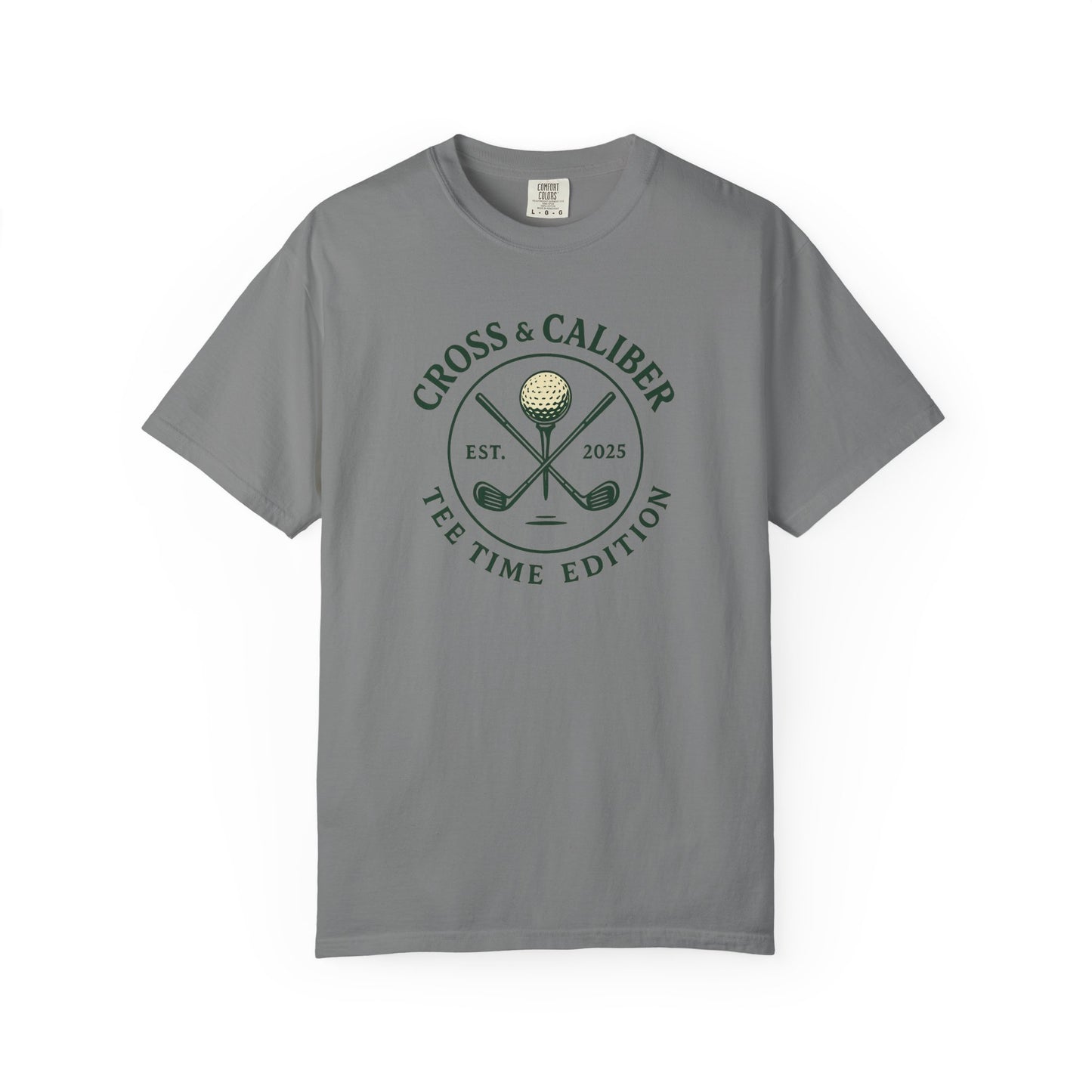 Golf-Themed Garment-Dyed T-Shirt, Tee Time Style Tee, Perfect Gift for Golf Lovers, Casual Wear, Unisex Golf Apparel