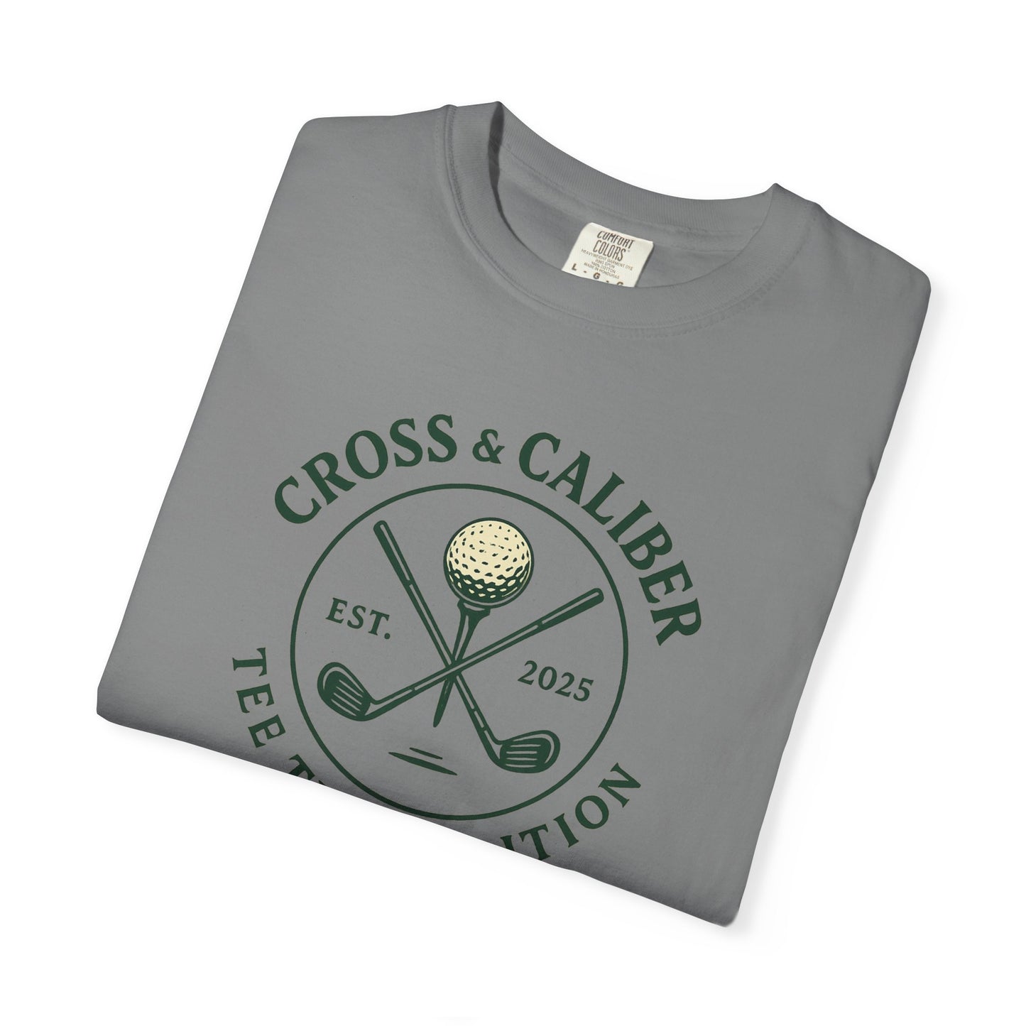 Golf-Themed Garment-Dyed T-Shirt, Tee Time Style Tee, Perfect Gift for Golf Lovers, Casual Wear, Unisex Golf Apparel