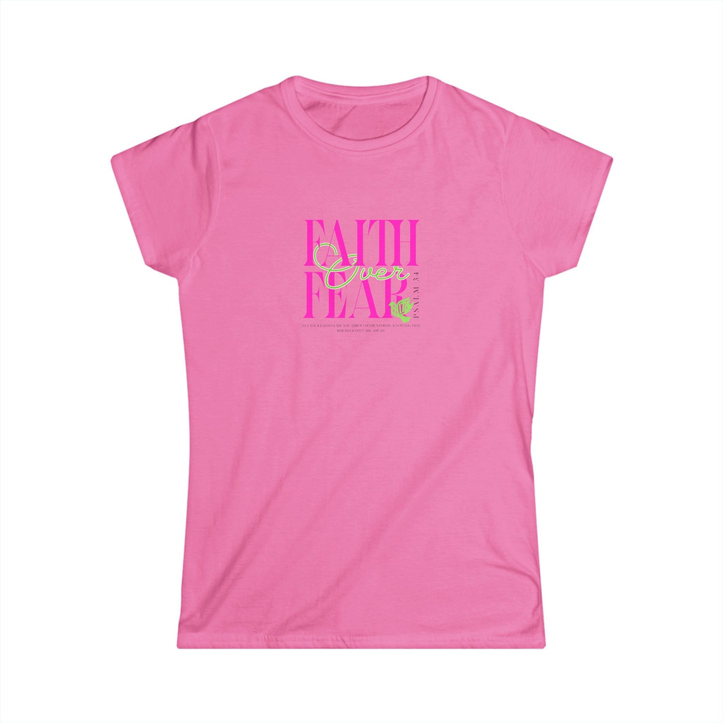 Faith Over Fear Women's Tee, Inspirational Shirt, Gift for Her, Motivational Apparel, Community Love T-Shirt