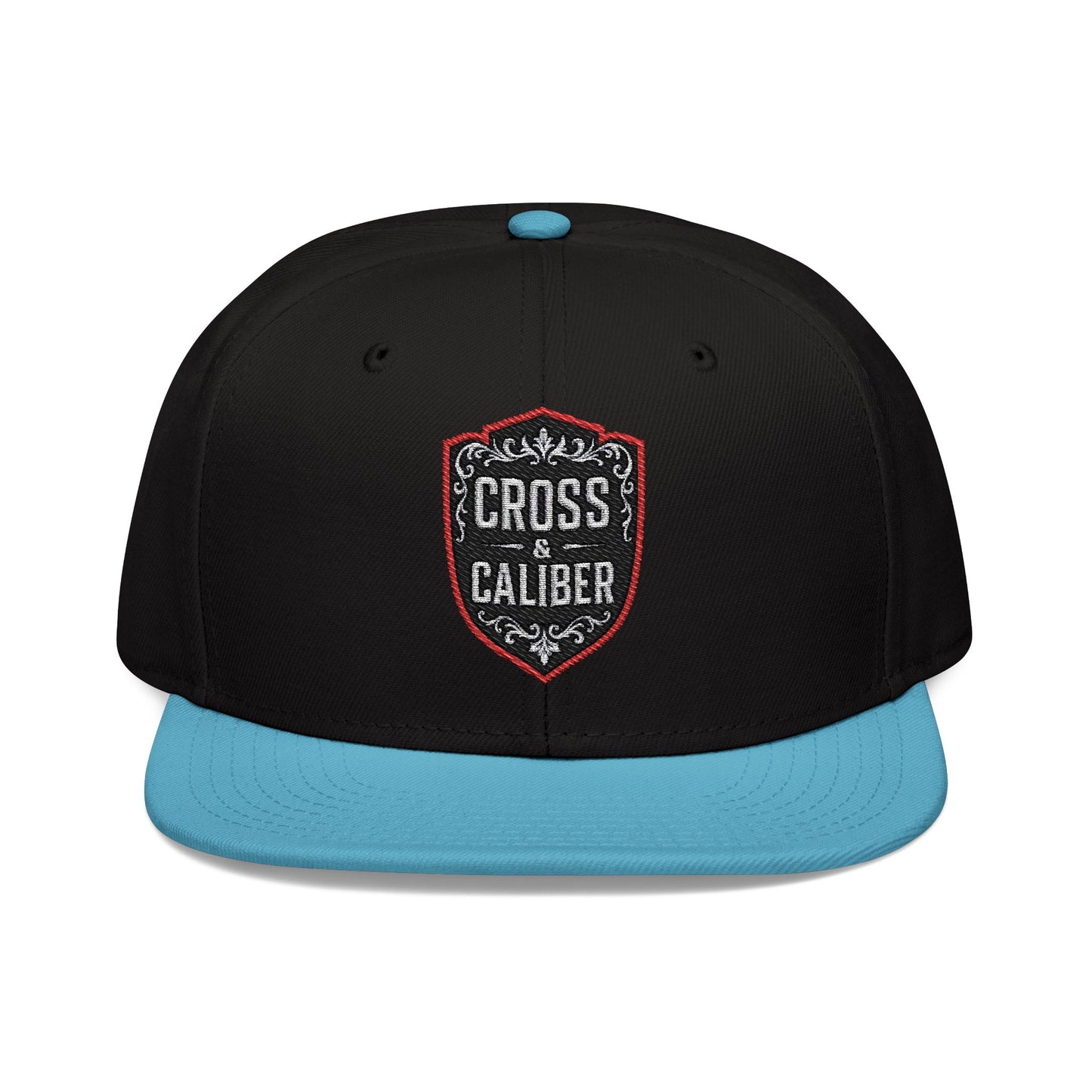 Cross & Caliber Embroidered Snapback Hat - Stylish Casual Cap for Everyday Use