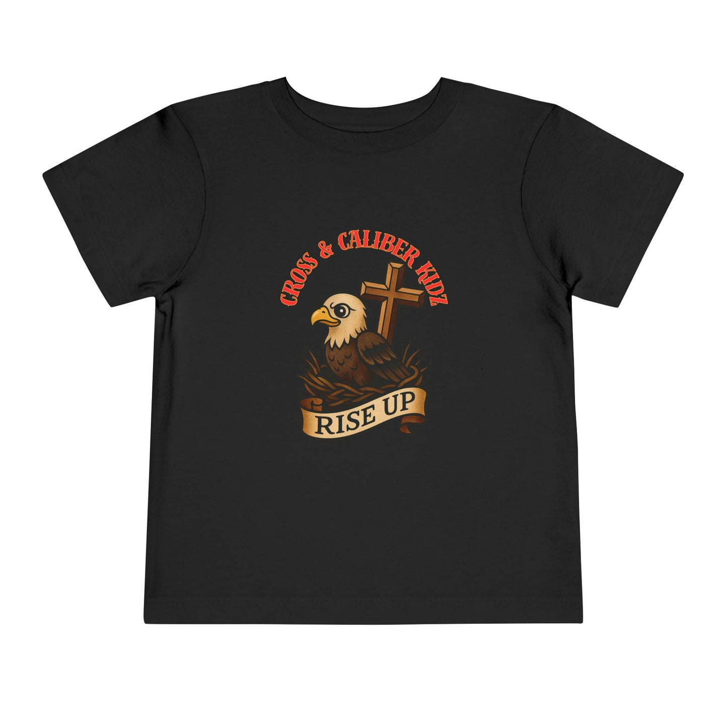 Kids' Eagle 'Rise Up' Short Sleeve Tee - Inspirational Toddler Shirt