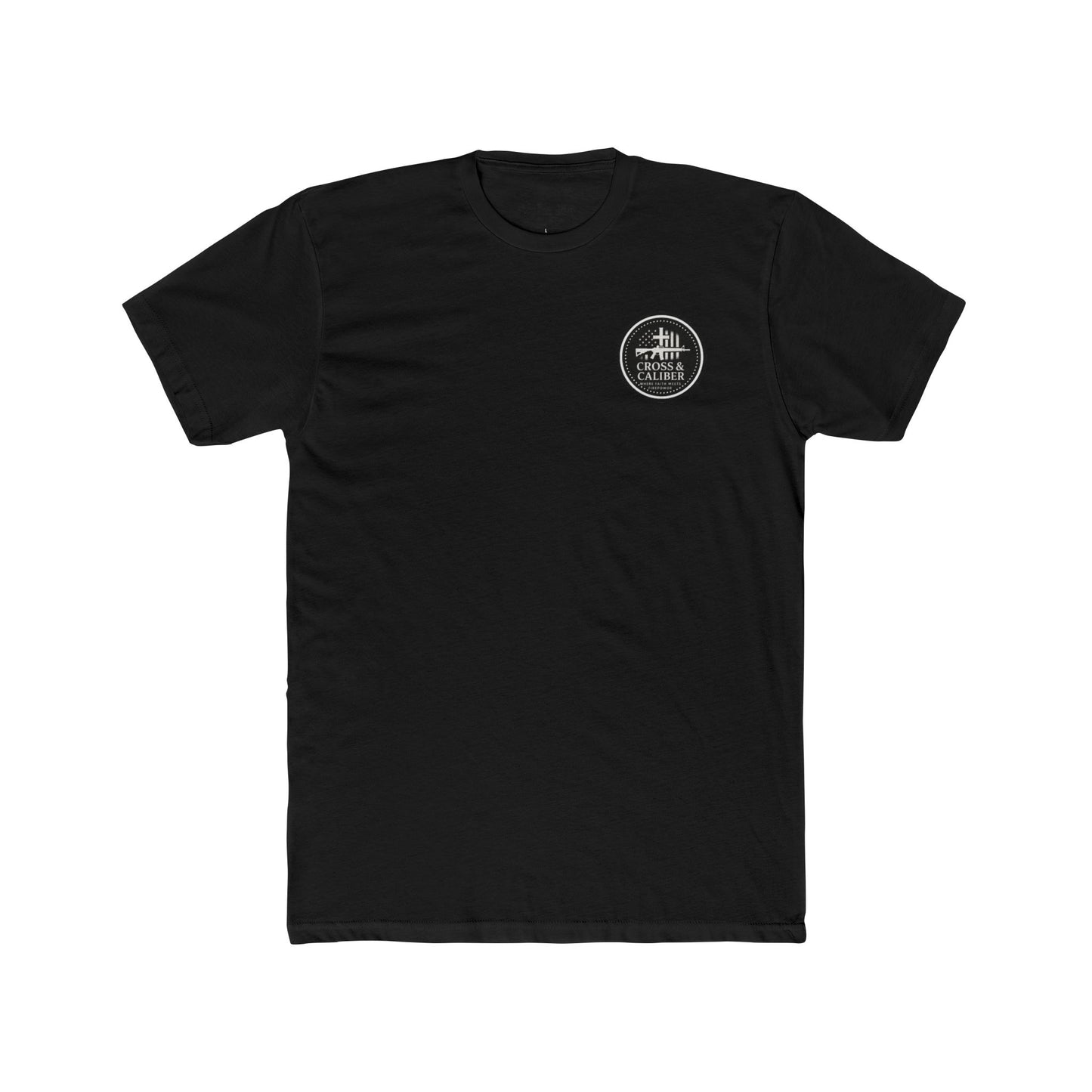 Faith Meets Firepower Tee - Unisex Cotton Crew