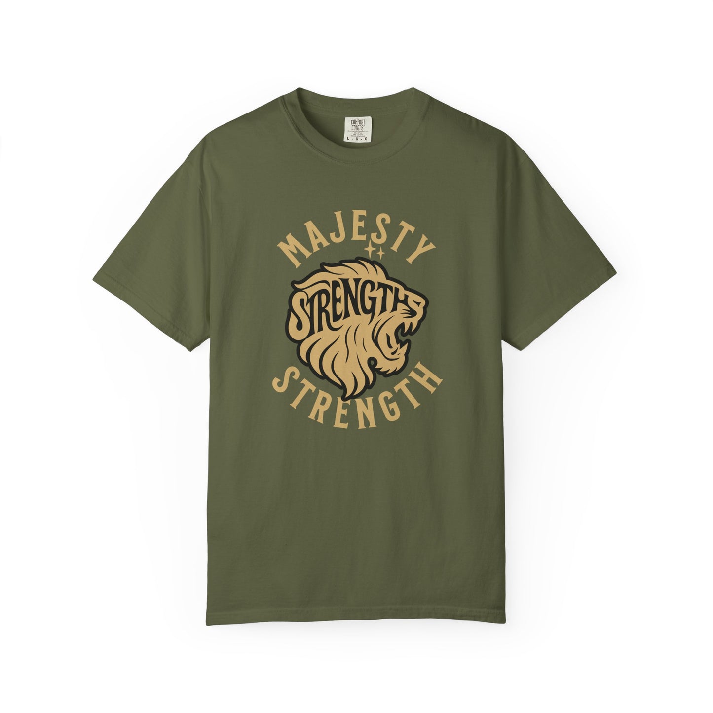 Strength & Majesty T-Shirt, Unisex Graphic Tee, Animal Lover Gift, Strength Inspirational Shirt, Casual Wear, Gift for Him/Her