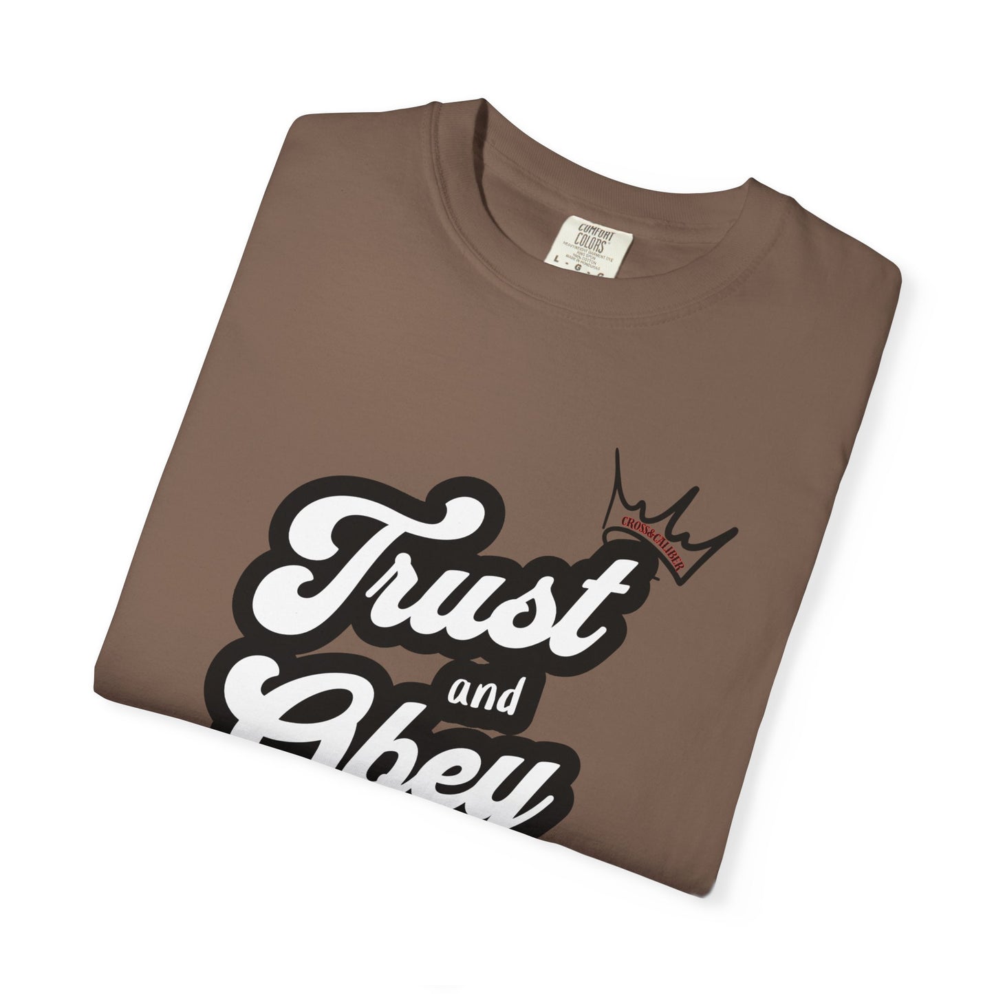 Unisex Vintage-Inspired Graphic T-Shirt - Trust and Obey, Casual Wear, Street Style, Gift for Him/Her, Unique Graphic Tee