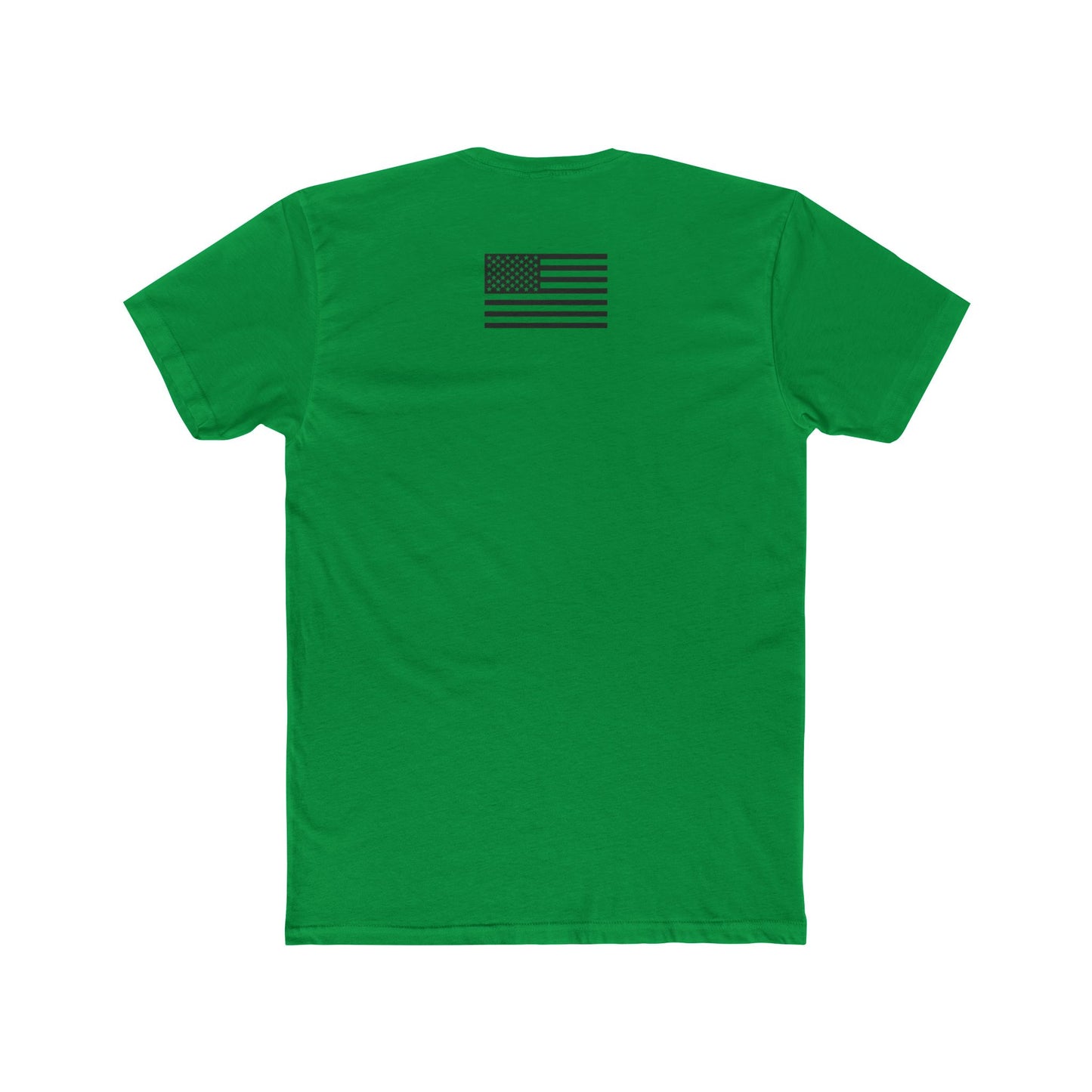 Unisex Cotton Crew Tee - "I'm Not Ashamed" with American Flag Design