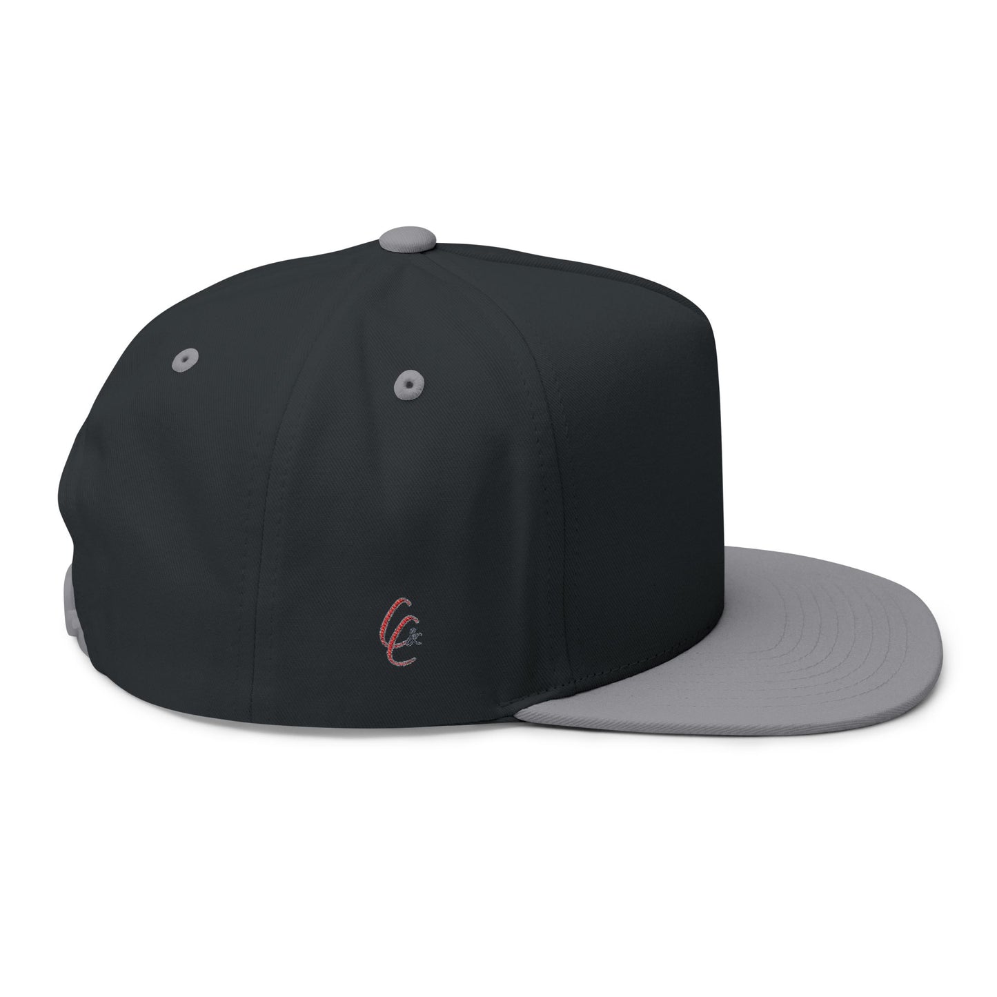 Cross & Caliber Embroidered Flat Bill Cap - Stylish Gear for Everyday Adventures