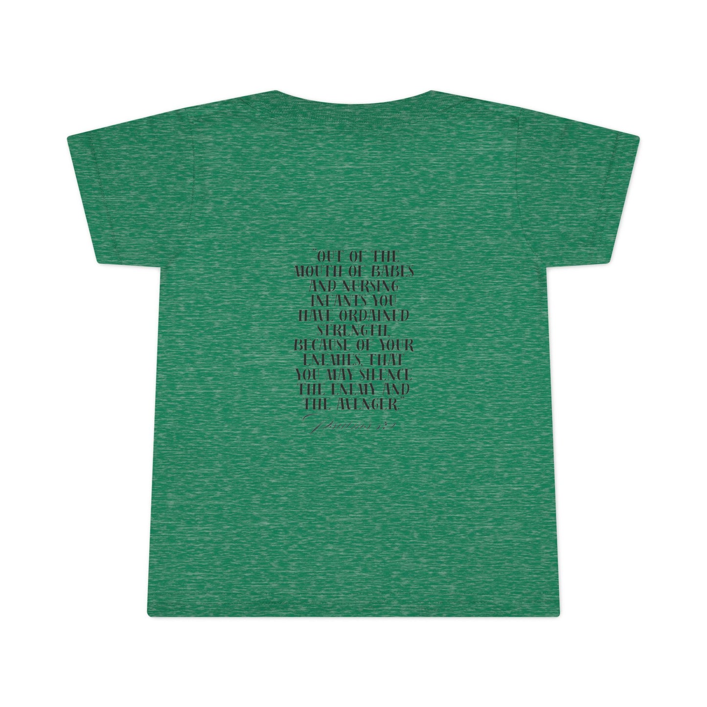Bold Eagle & Roses Toddler T-Shirt - Faith-Inspired Design