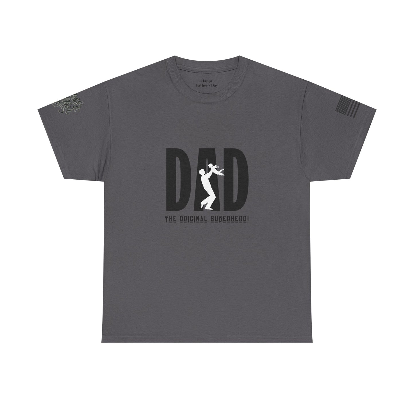 Dad Humor Unisex Heavy Cotton Tee - Funny Dad Shirt, Gift for Father's Day, Casual Comedy Tee, Patriotic Apparel, Birthday Gift