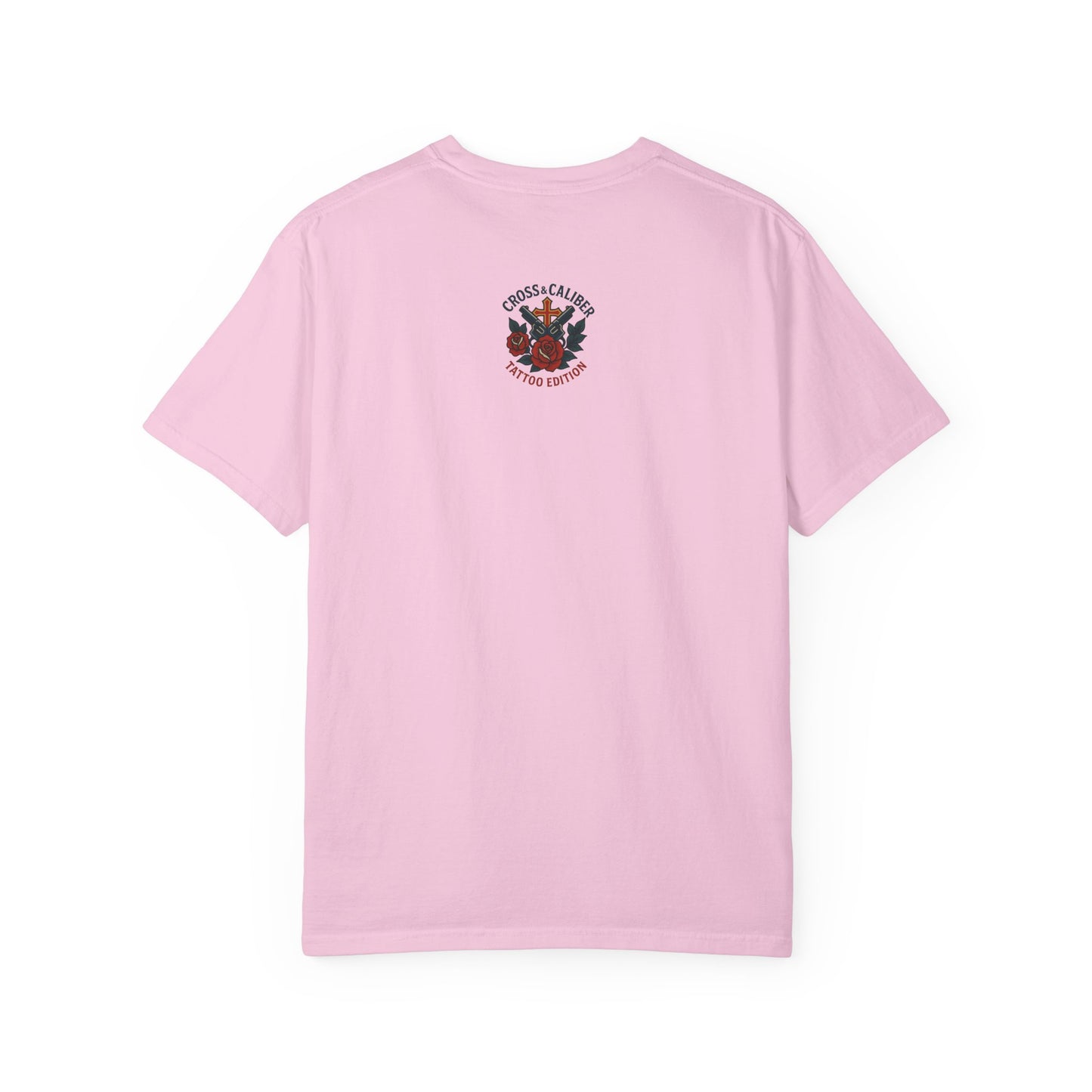 Faith Over Fear Unisex Garment-Dyed T-Shirt - Edgy Heart Design