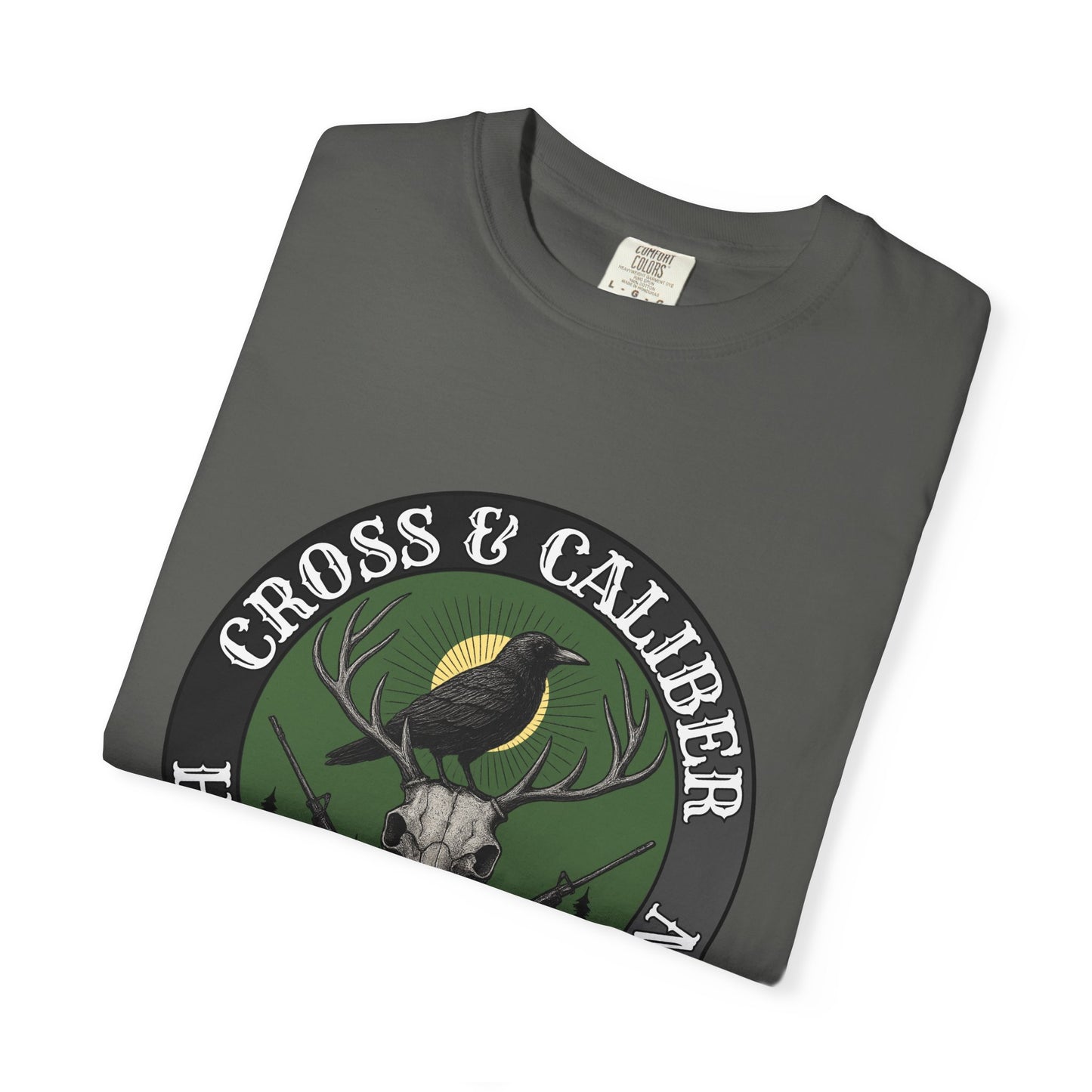 Hunting Themed Unisex T-Shirt | Cross & Caliber | Gift for Hunters | Outdoor Wear | Nature Lover Tee, Casual Style, Hunting Apparel