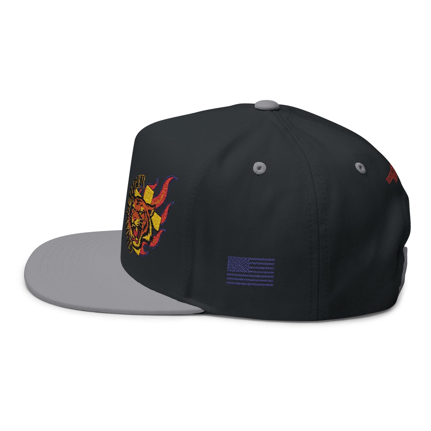 Embroidered Flat Bill Cap - Cross & Caliber Design