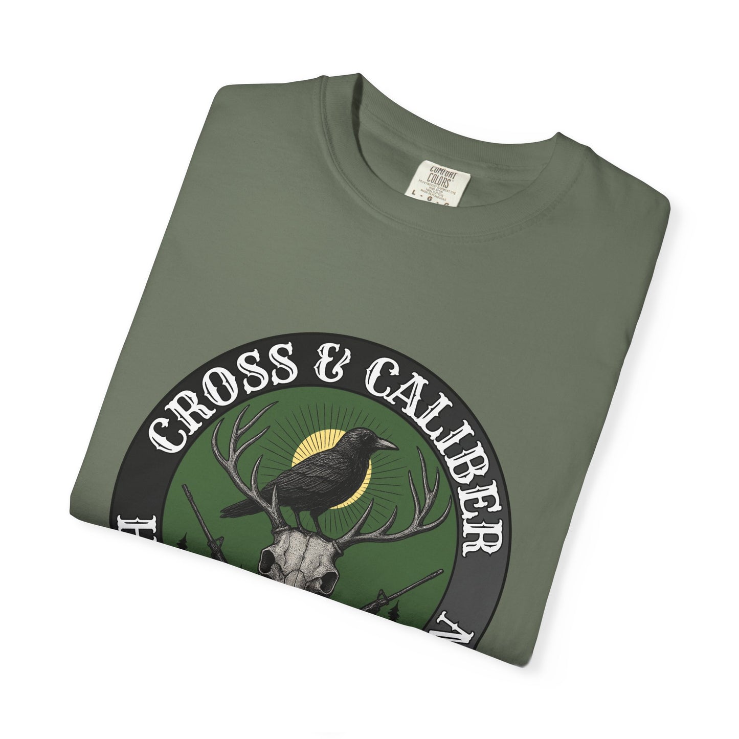 Hunting Themed Unisex T-Shirt | Cross & Caliber | Gift for Hunters | Outdoor Wear | Nature Lover Tee, Casual Style, Hunting Apparel