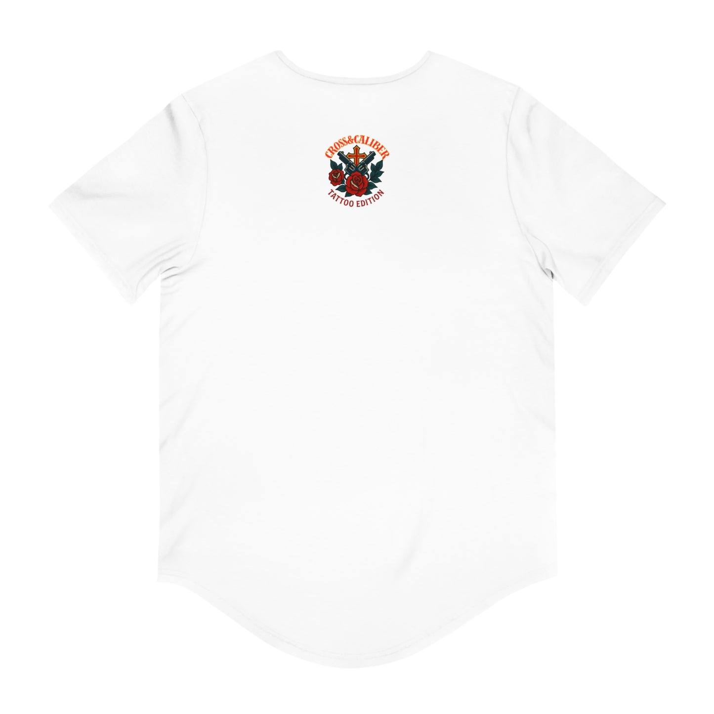 Men's Jersey Curved Hem Tee - Follow Your Heart Design