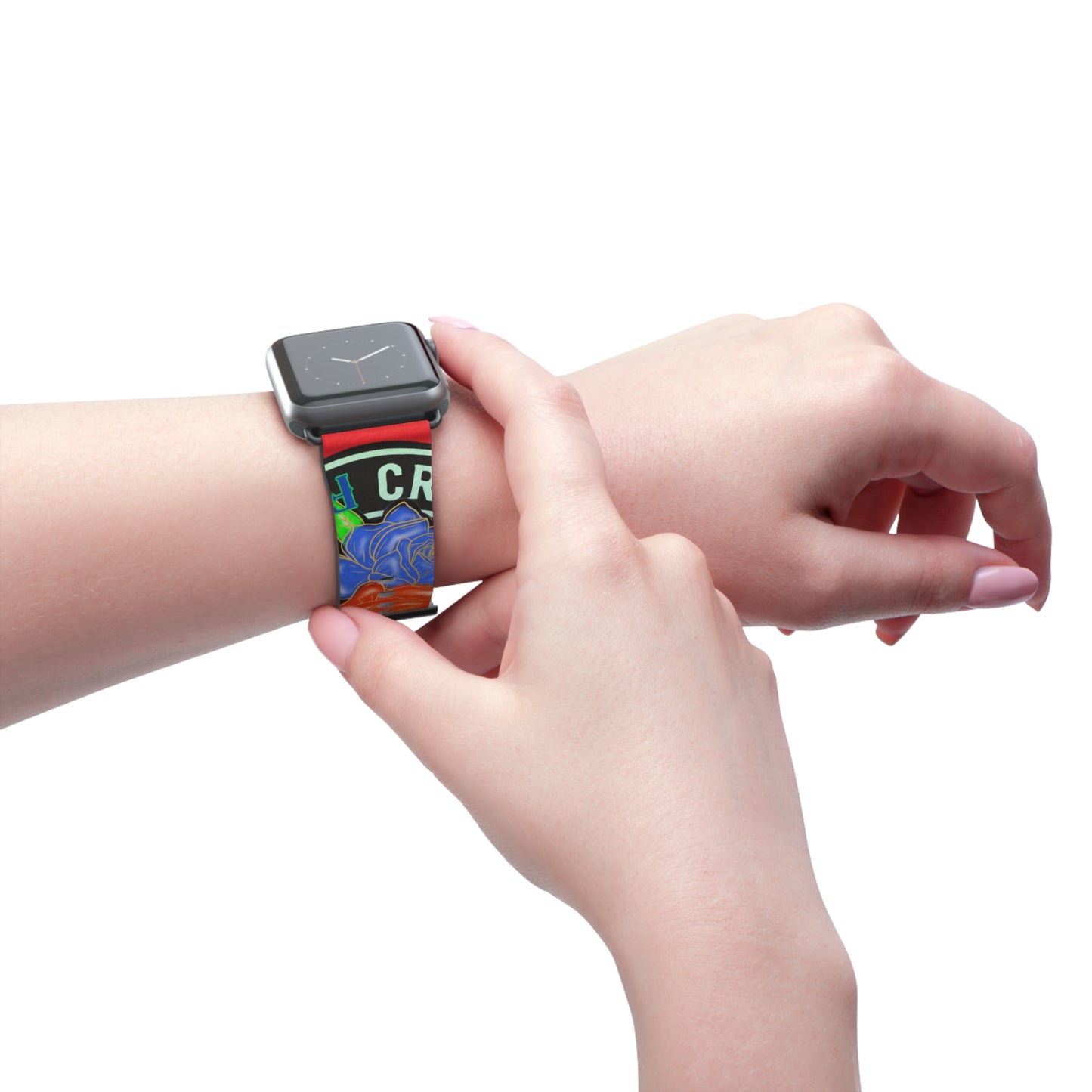 Colorful Floral Watch Band - Stylish Accessory for Everyday Wear