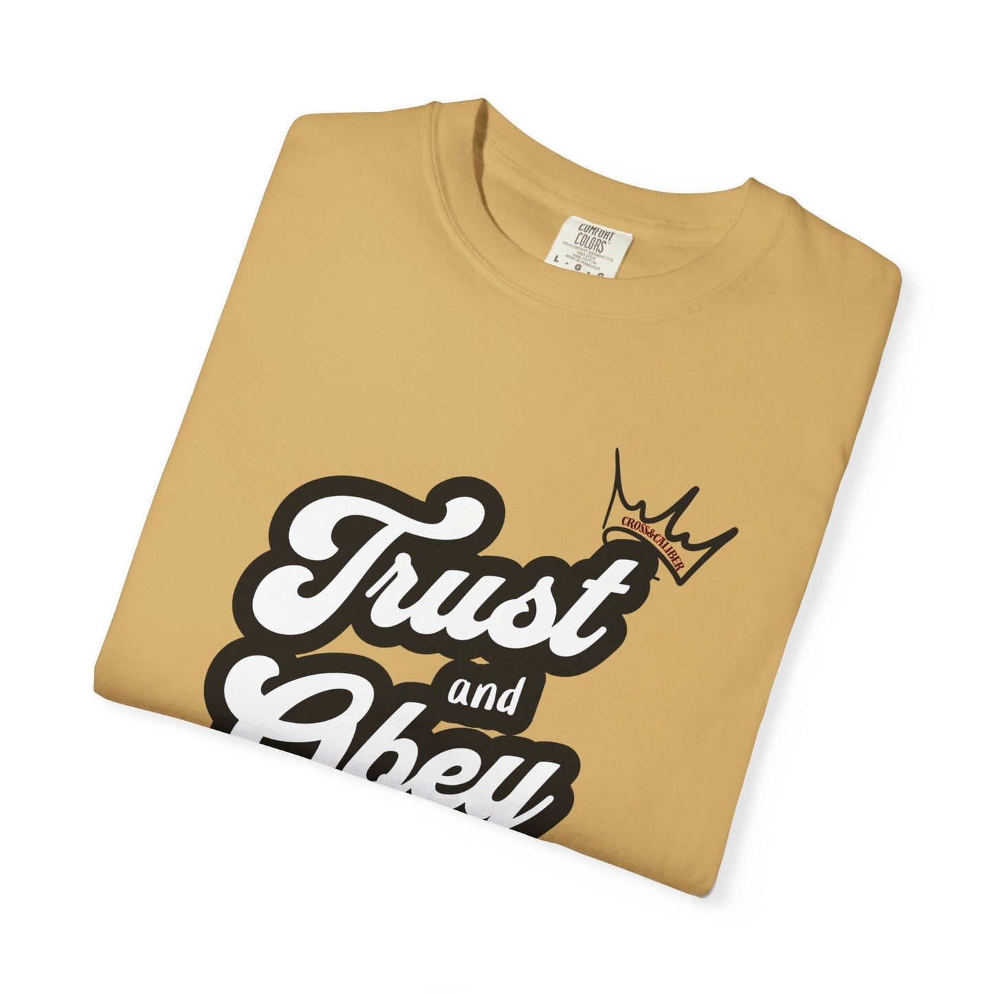 Unisex Vintage-Inspired Graphic T-Shirt - Trust and Obey, Casual Wear, Street Style, Gift for Him/Her, Unique Graphic Tee