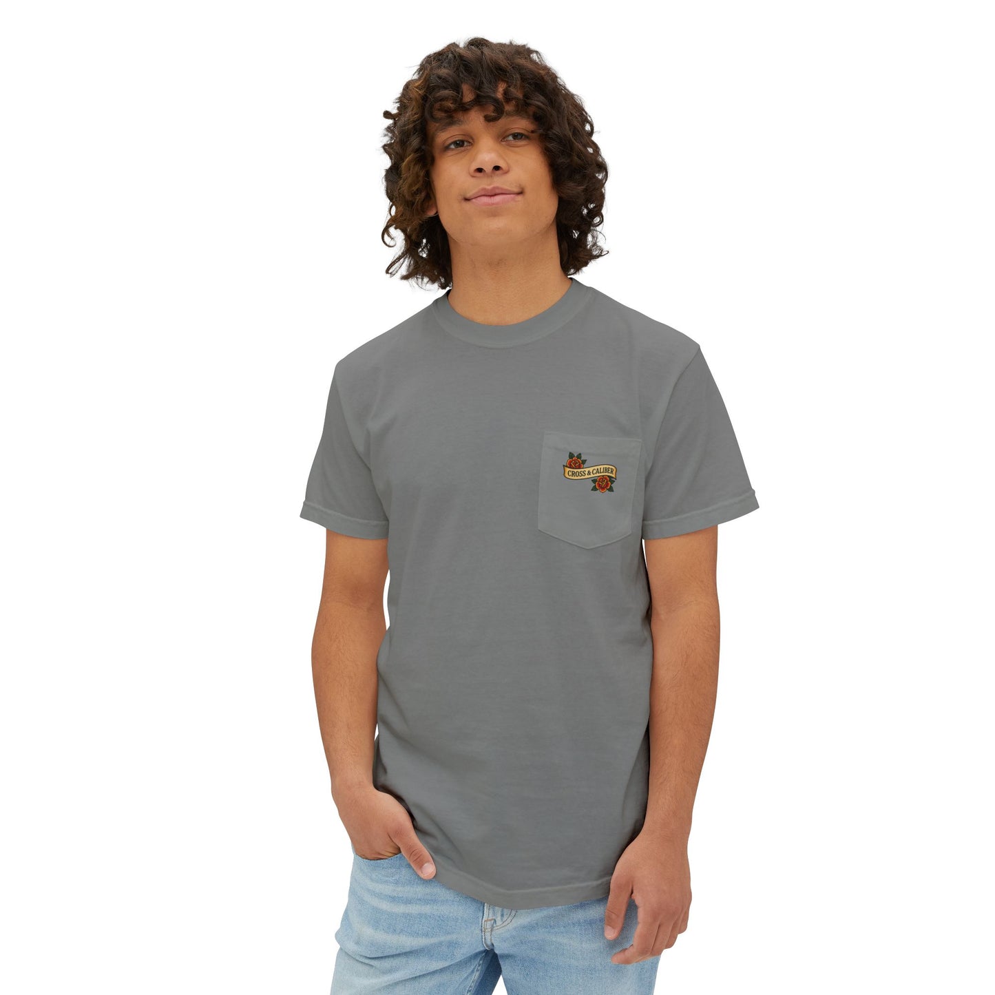 Worship Warfare T-Shirt, Unisex Pocket Tee, Music Lover Gift, Casual Everyday Wear, Rock Concert Attire, Faith-Inspired
