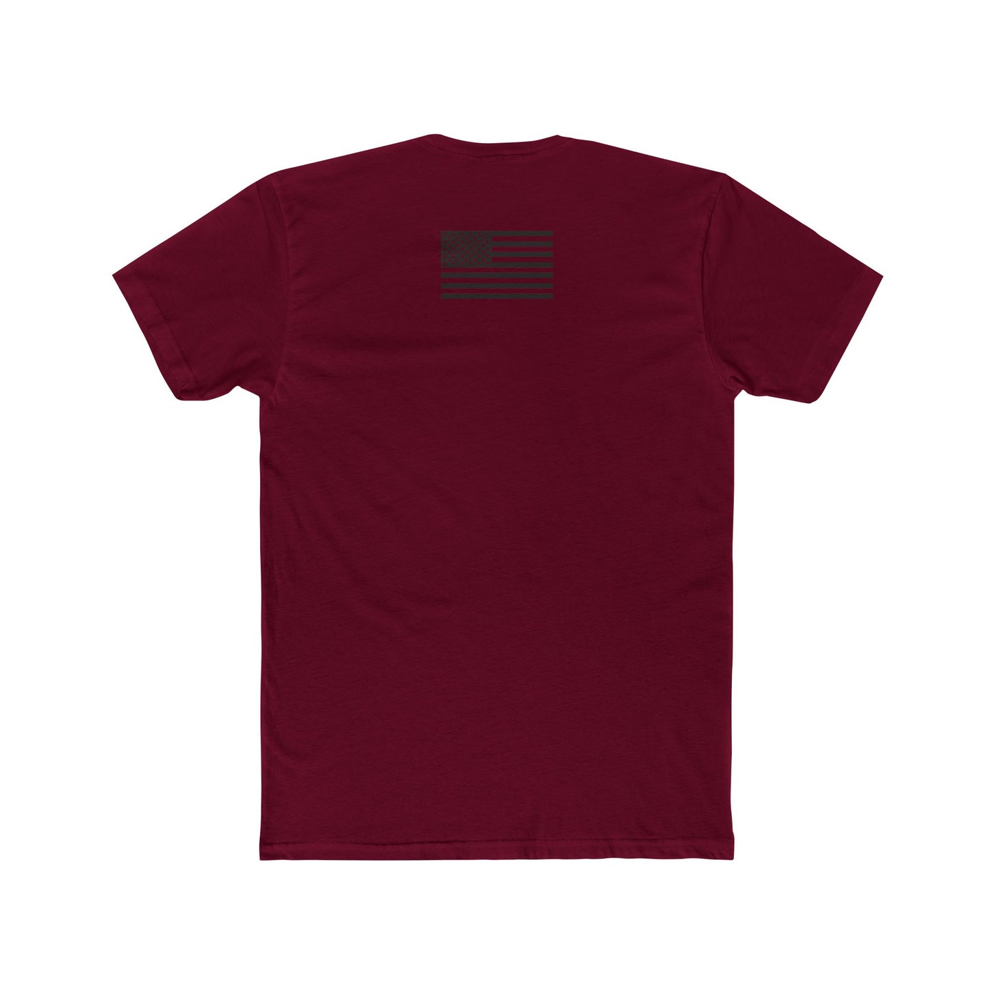 Unisex Cotton Crew Tee - "I'm Not Ashamed" with American Flag Design