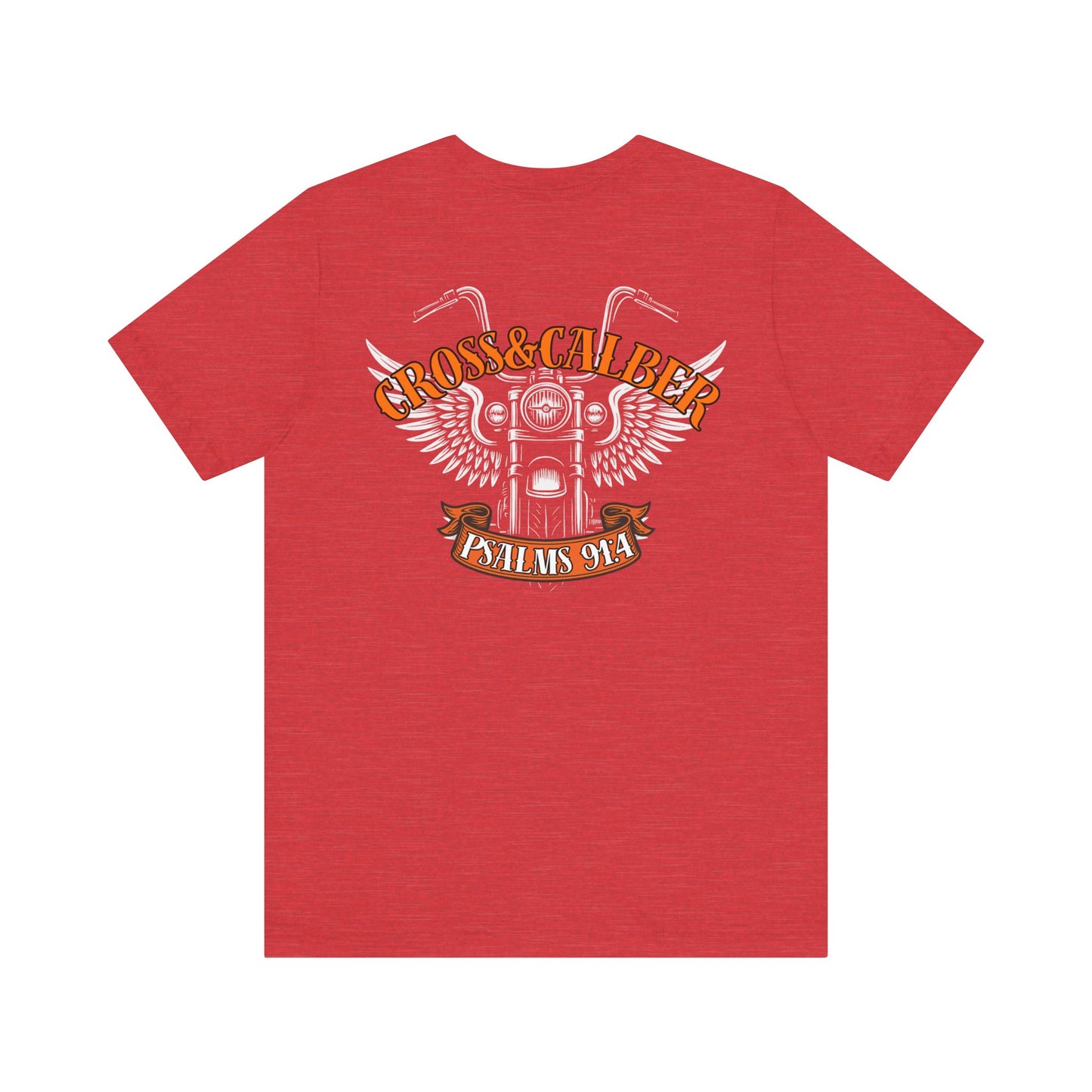 Inspirational Psalms 91:4 Unisex Jersey Tee