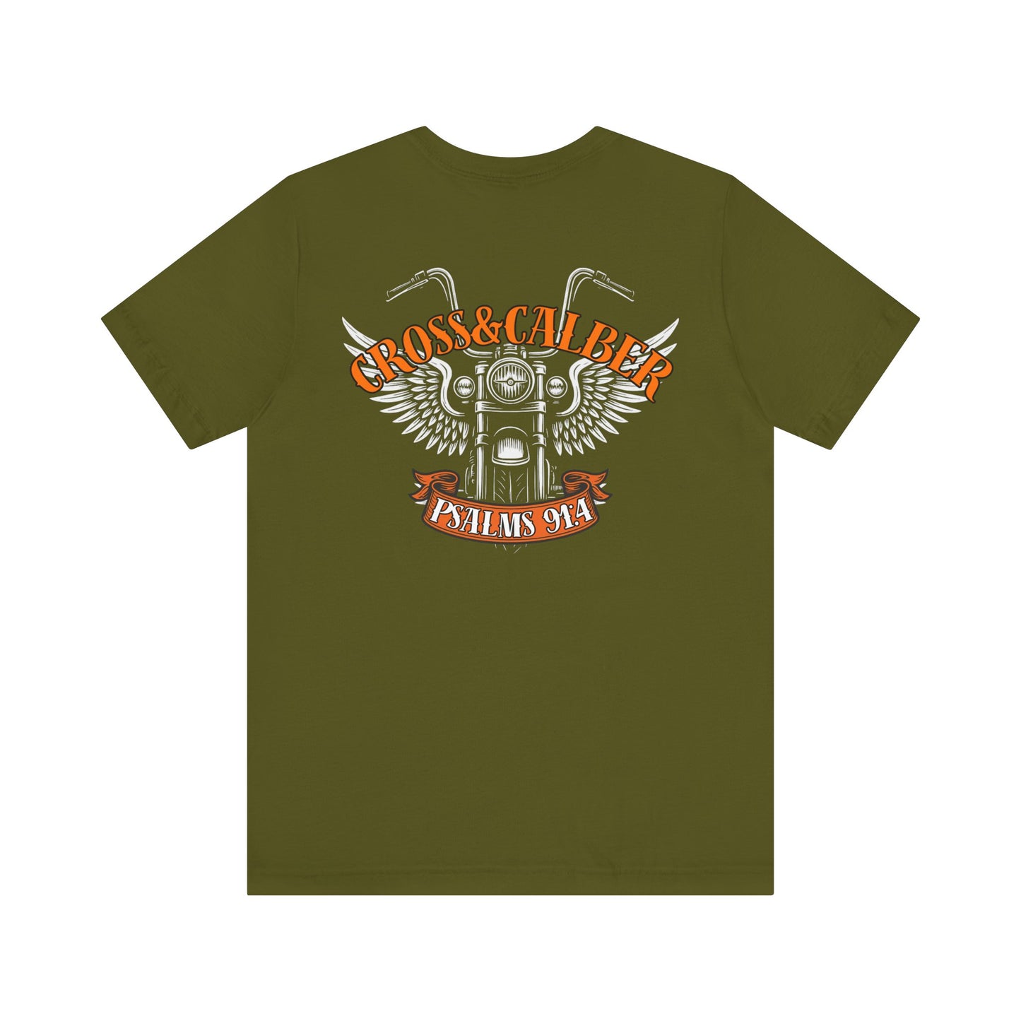 Inspirational Psalms 91:4 Unisex Jersey Tee