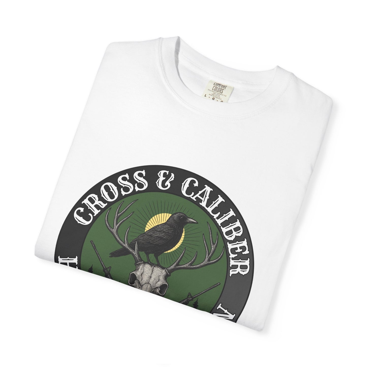 Hunting Themed Unisex T-Shirt | Cross & Caliber | Gift for Hunters | Outdoor Wear | Nature Lover Tee, Casual Style, Hunting Apparel