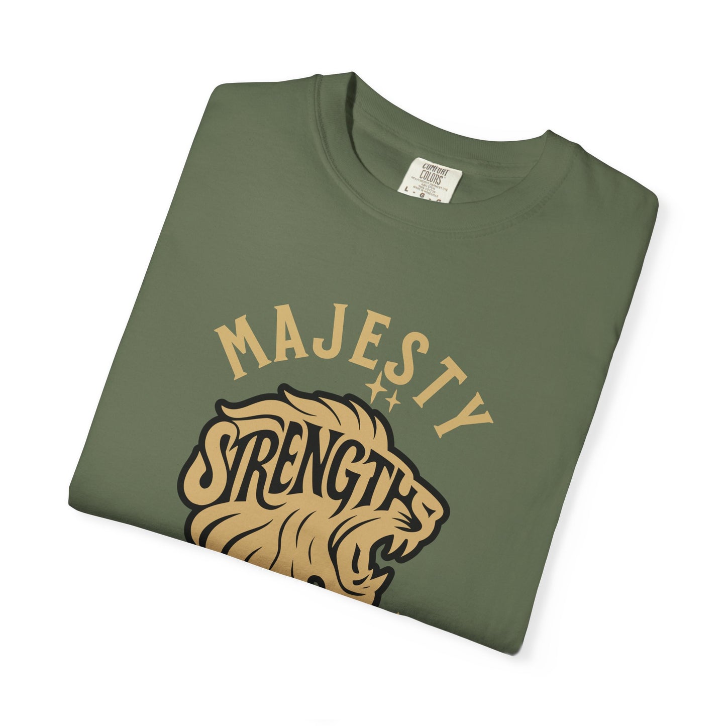 Strength & Majesty T-Shirt, Unisex Graphic Tee, Animal Lover Gift, Strength Inspirational Shirt, Casual Wear, Gift for Him/Her
