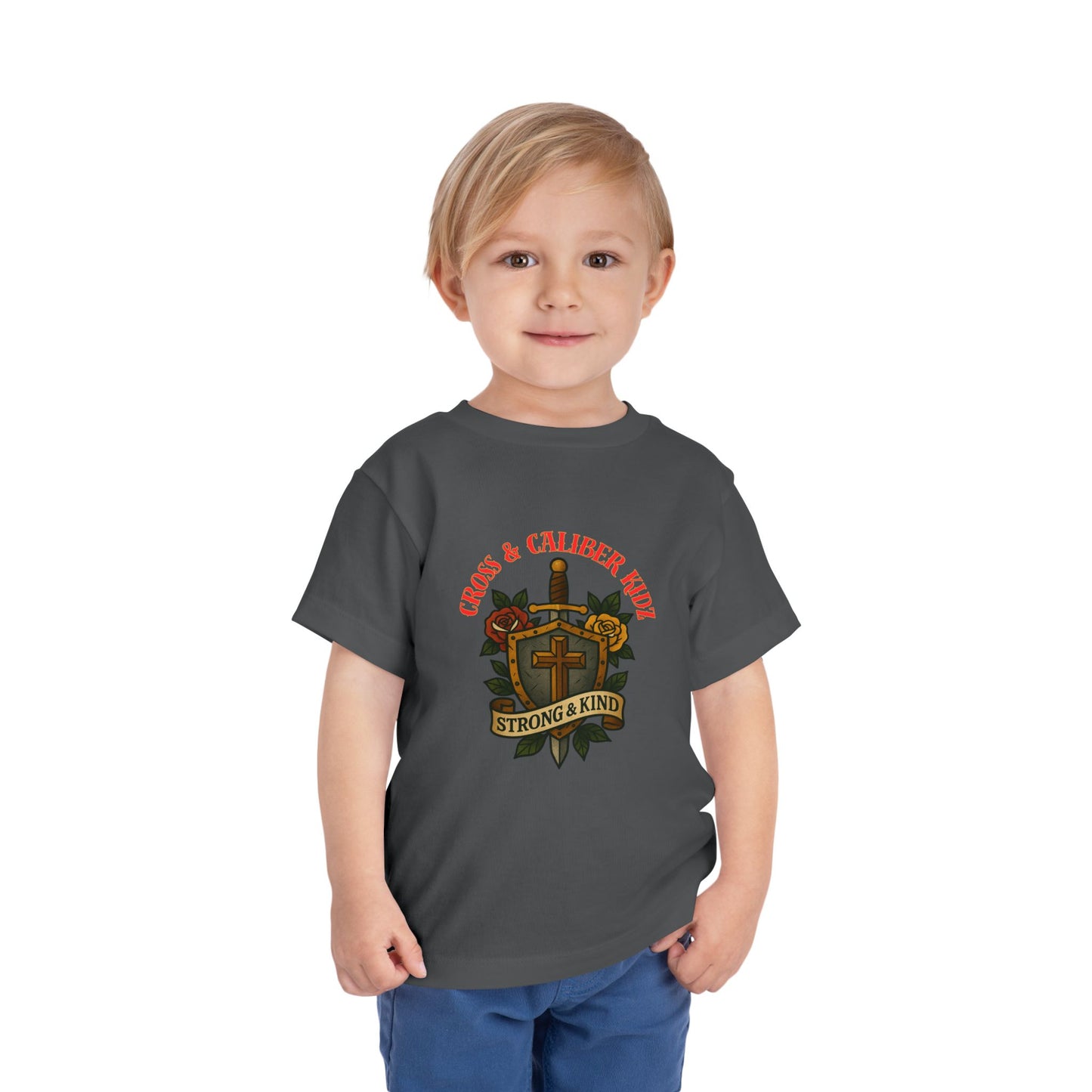 Cross & Caliber Kidz Toddler Tee - Strong & Kind Design