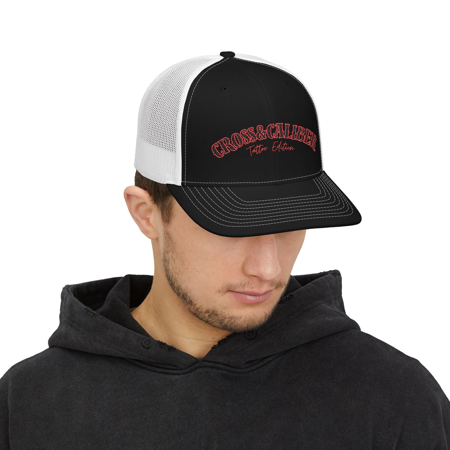 Embroidered Snapback Trucker Cap - Cool Casual Style for Outdoors