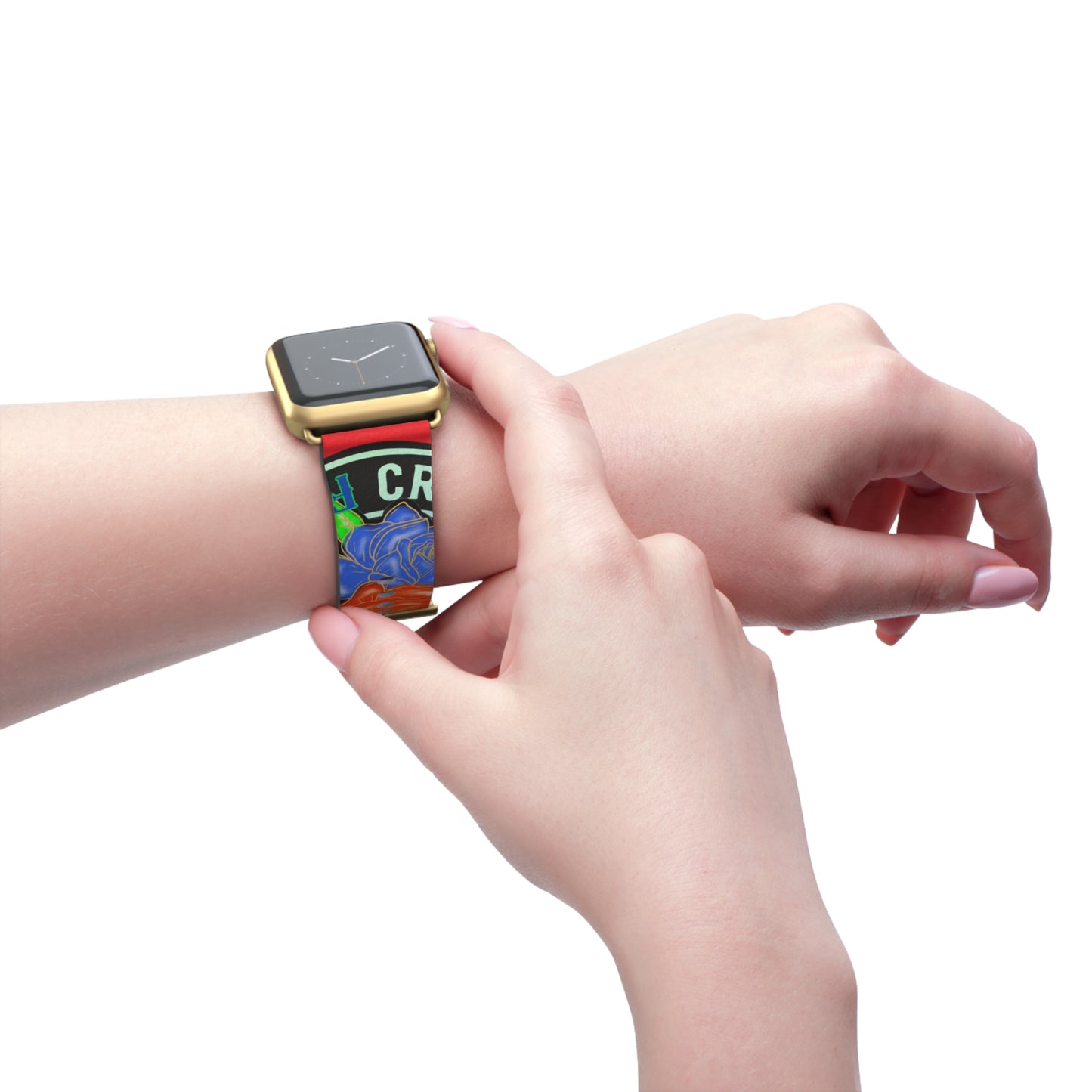 Colorful Floral Watch Band - Stylish Accessory for Everyday Wear