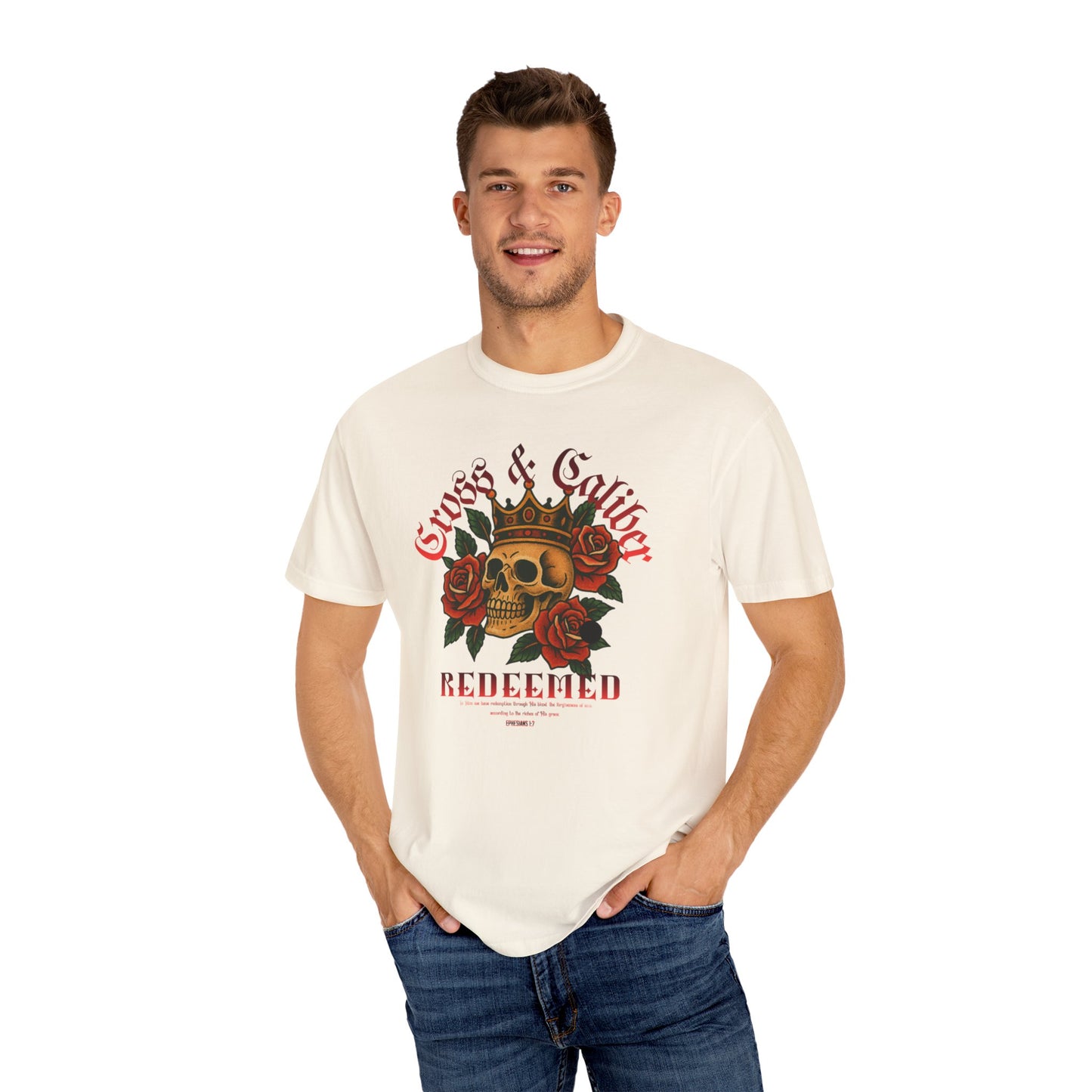 Skull & Roses T-Shirt | Edgy Graphic Tee for Concerts, Festivals, Everyday Wear, Gifts for Him/Her, Halloween Apparel