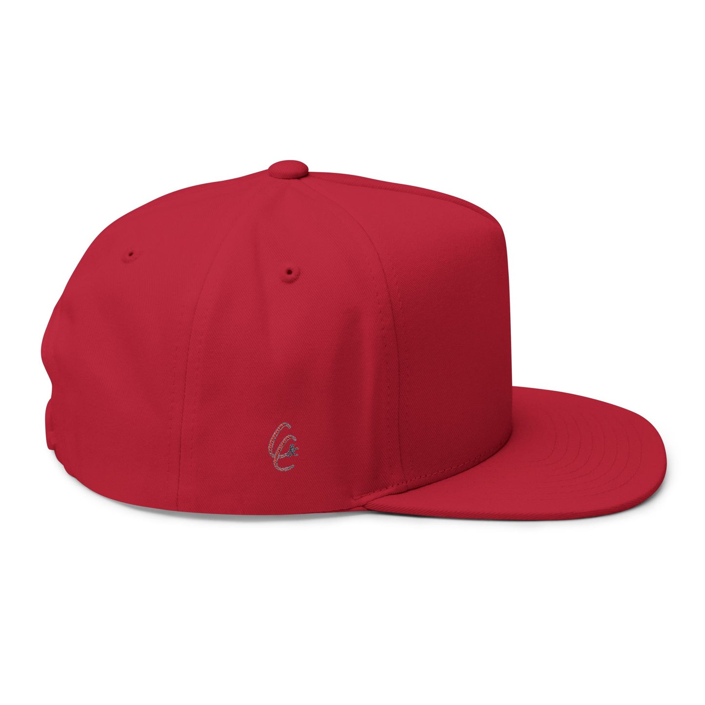 Cross & Caliber Embroidered Flat Bill Cap - Stylish Gear for Everyday Adventures