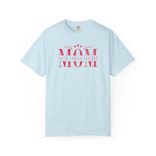 Mom Life Garment-Dyed T-shirt - Perfect for Mother's Day, Birthday Gifts, Casual Outings, Mom Apparel, Family Gatherings