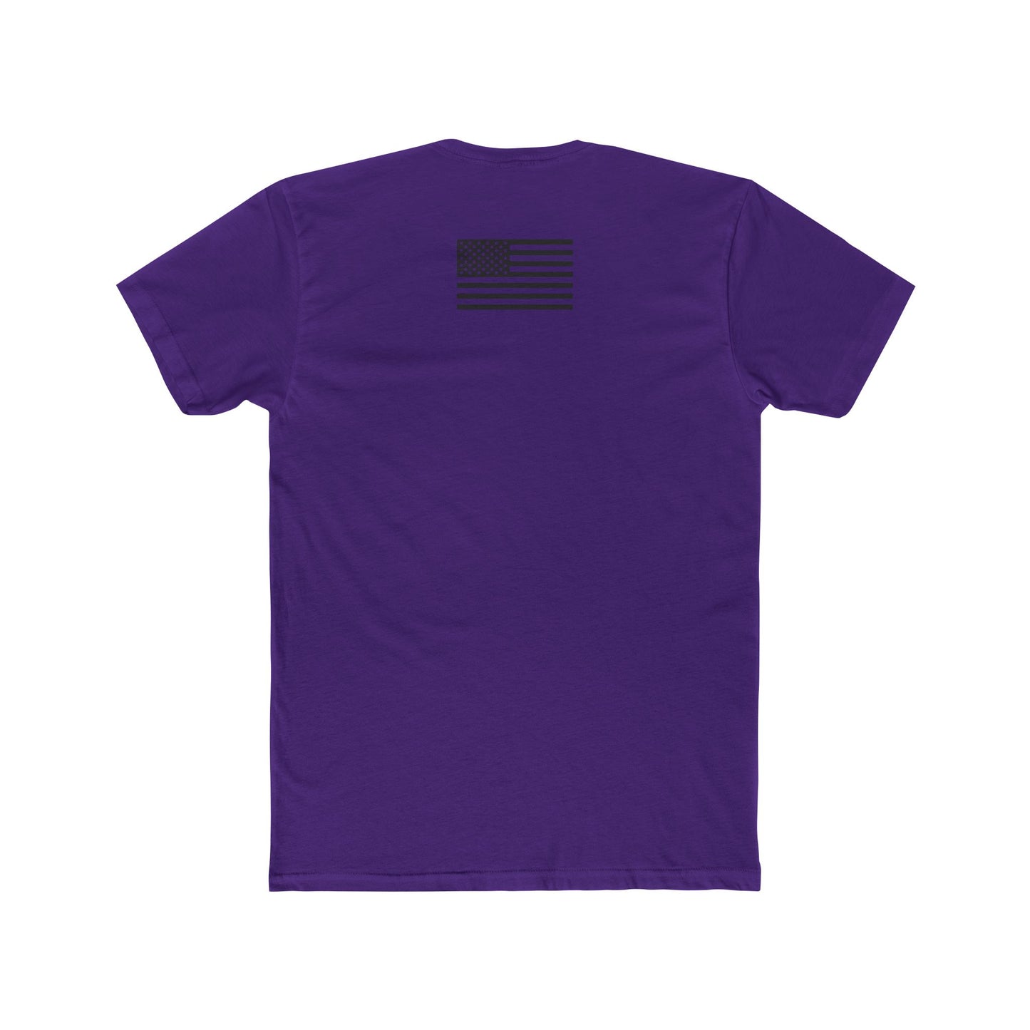 Unisex Cotton Crew Tee - "I'm Not Ashamed" with American Flag Design