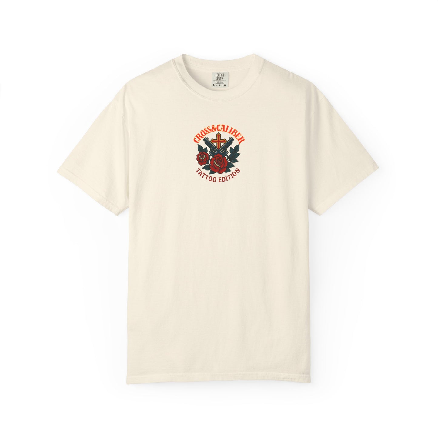 Cross & Caliber Tattoo Edition Unisex Garment-Dyed T-Shirt