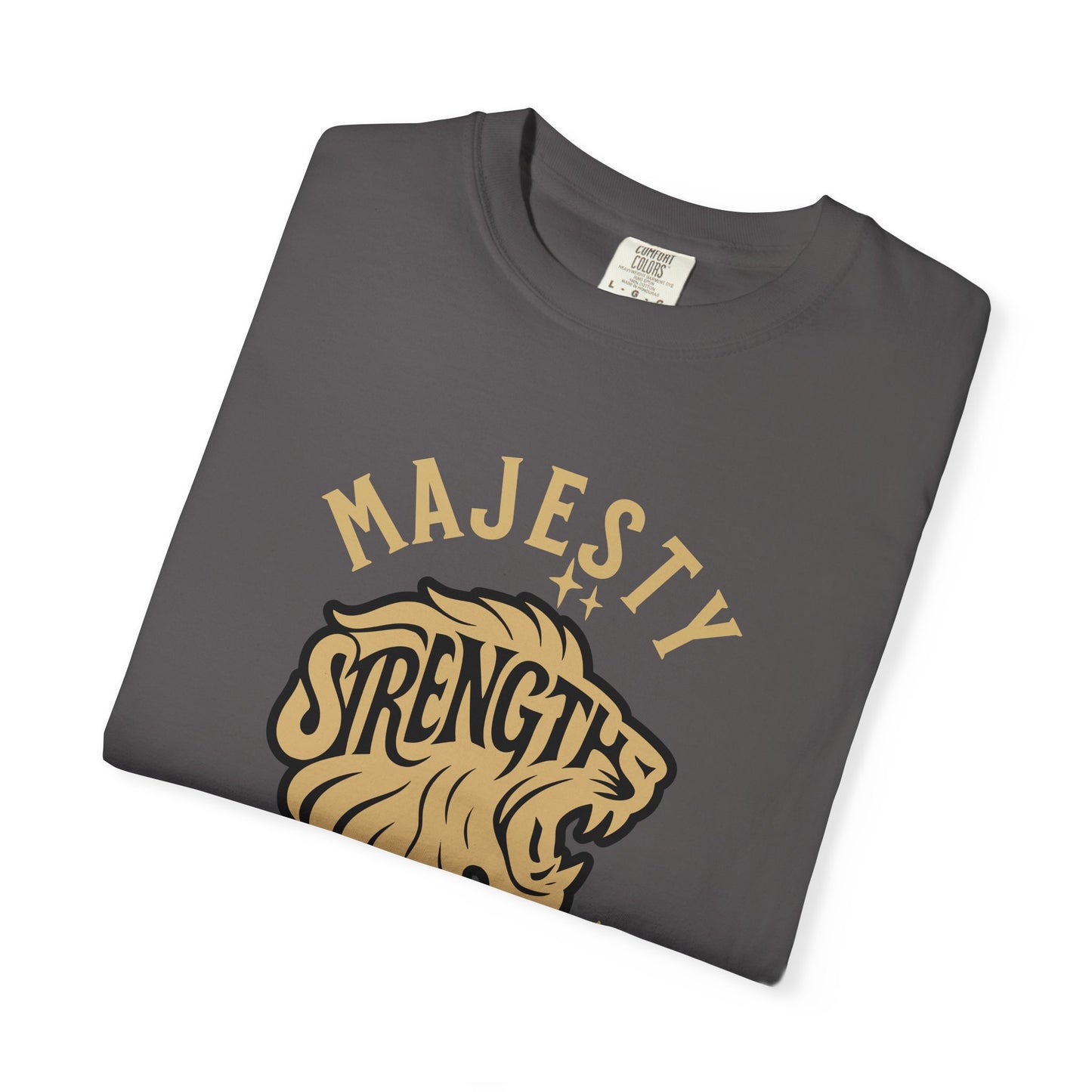 Strength & Majesty T-Shirt, Unisex Graphic Tee, Animal Lover Gift, Strength Inspirational Shirt, Casual Wear, Gift for Him/Her