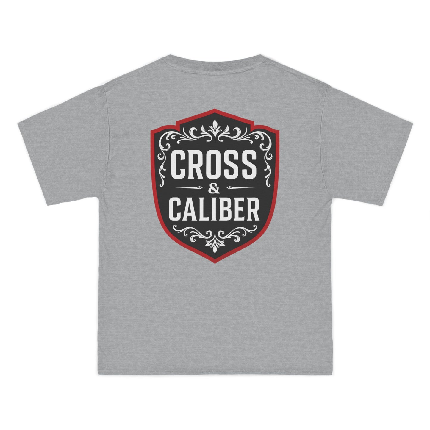 Cross & Caliber Shield Graphic T-Shirt for Casual Style