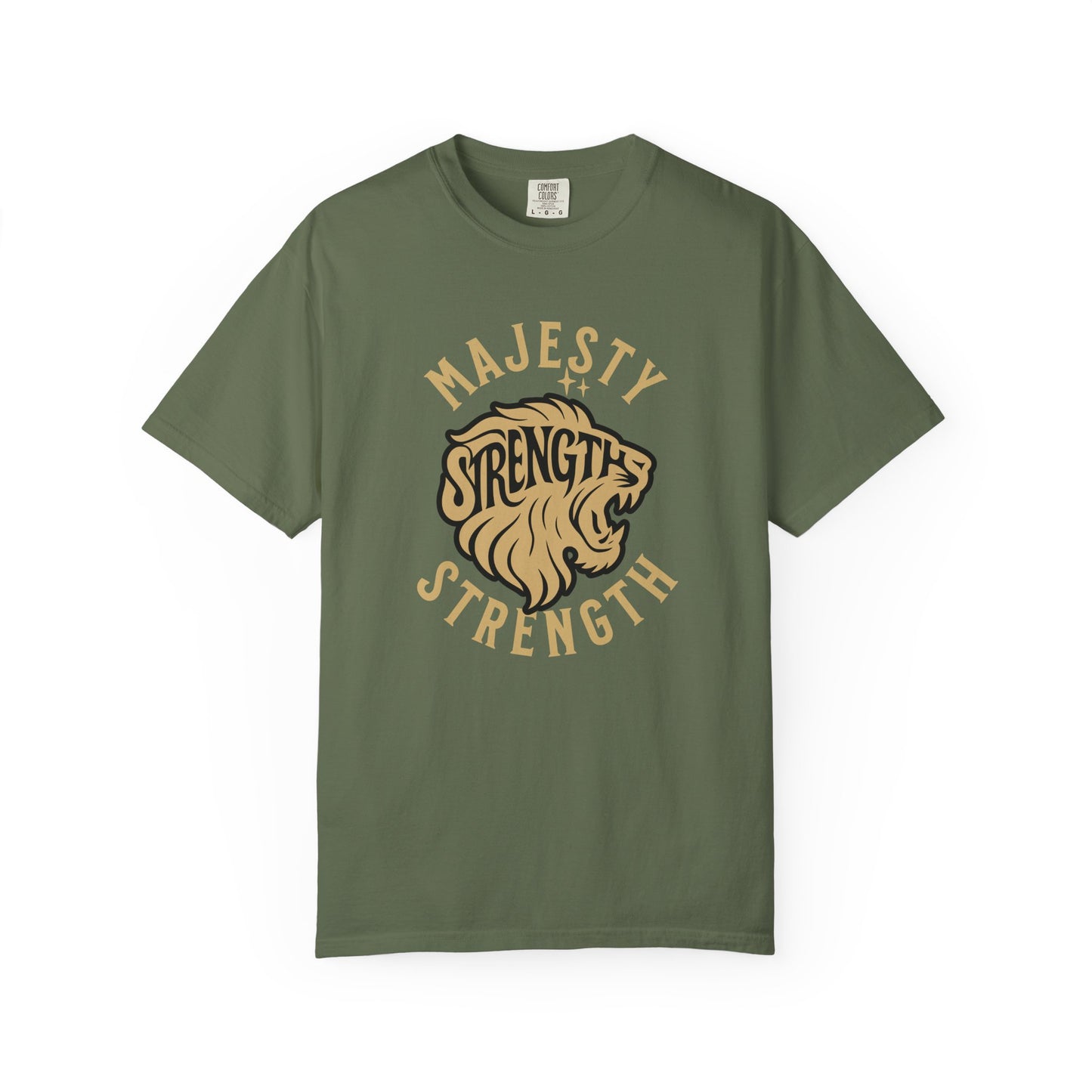 Strength & Majesty T-Shirt, Unisex Graphic Tee, Animal Lover Gift, Strength Inspirational Shirt, Casual Wear, Gift for Him/Her