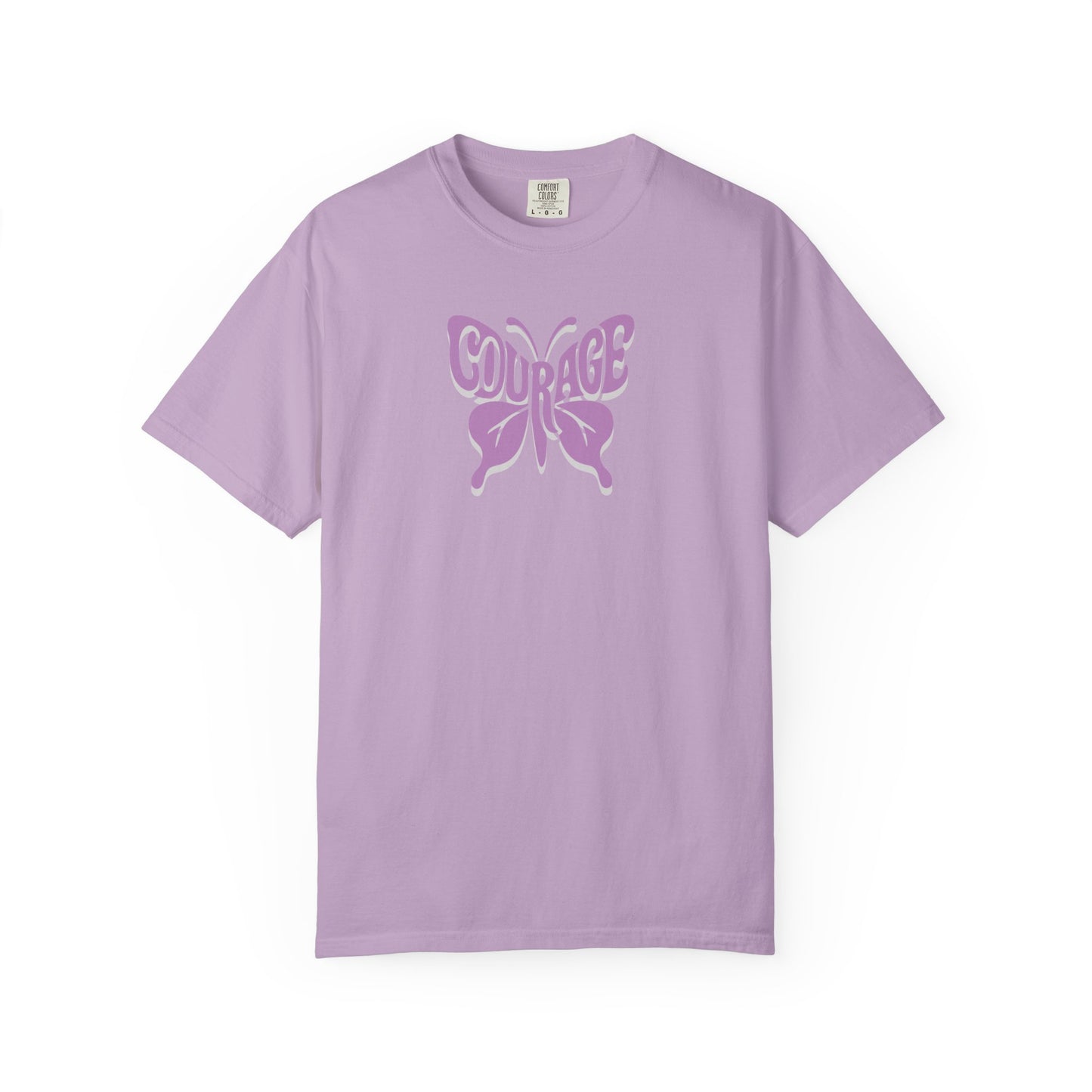 Courage Butterfly T-Shirt, Inspirational Tee, Unisex Graphic Shirt, Motivation Gift, Empowerment Apparel, Butterfly Design