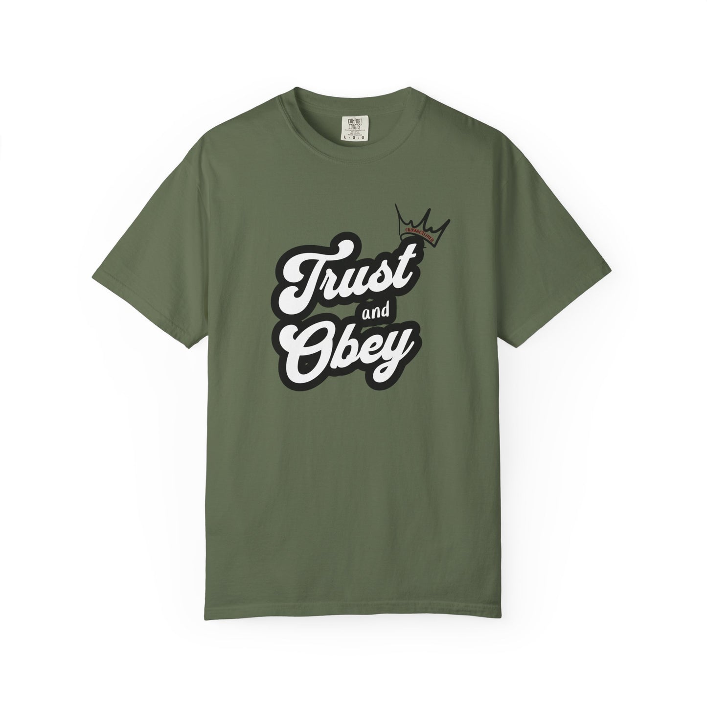 Unisex Vintage-Inspired Graphic T-Shirt - Trust and Obey, Casual Wear, Street Style, Gift for Him/Her, Unique Graphic Tee