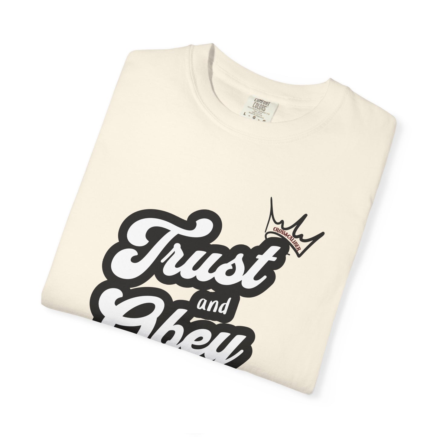 Unisex Vintage-Inspired Graphic T-Shirt - Trust and Obey, Casual Wear, Street Style, Gift for Him/Her, Unique Graphic Tee