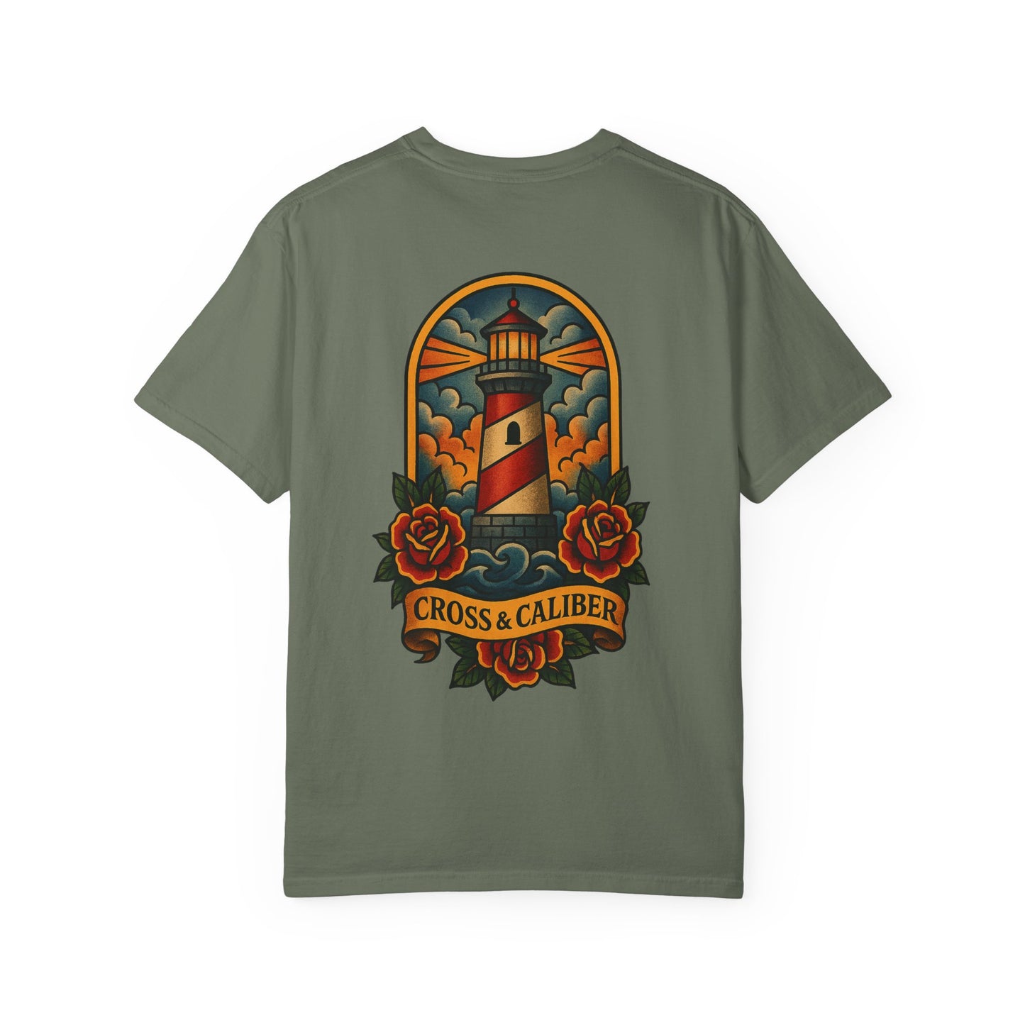 Vintage Lighthouse Unisex T-Shirt - Cross & Caliber Edition