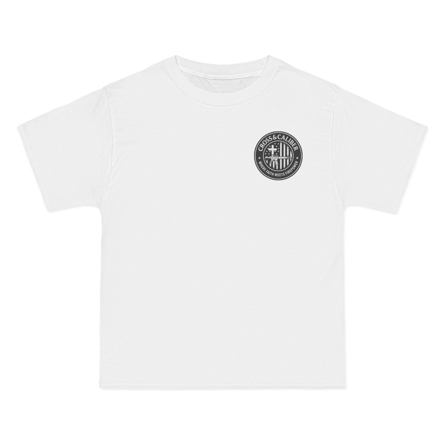 Cross & Caliber Shield Graphic T-Shirt for Casual Style