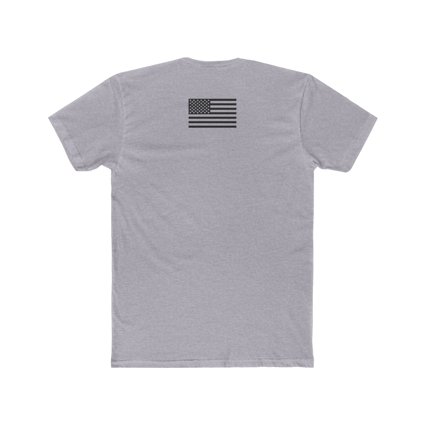 Unisex Cotton Crew Tee - "I'm Not Ashamed" with American Flag Design