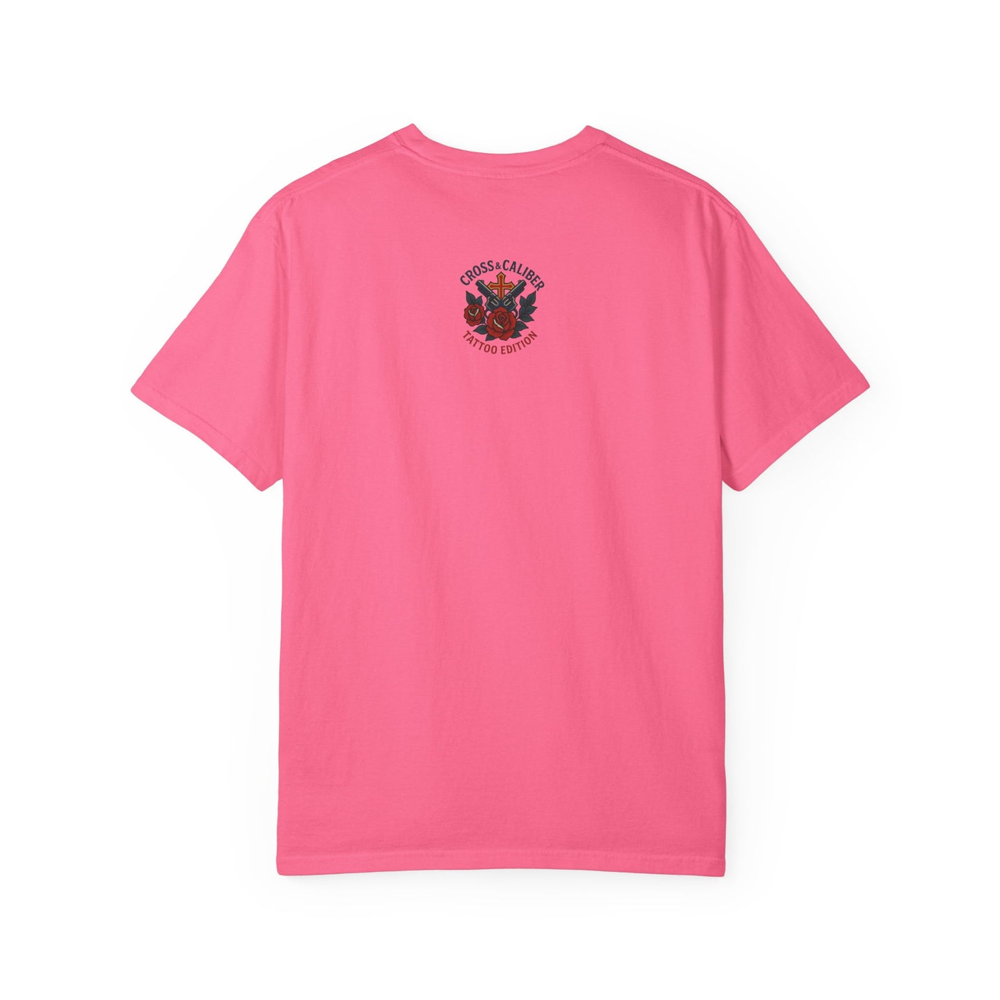 Faith Over Fear Unisex Garment-Dyed T-Shirt - Edgy Heart Design