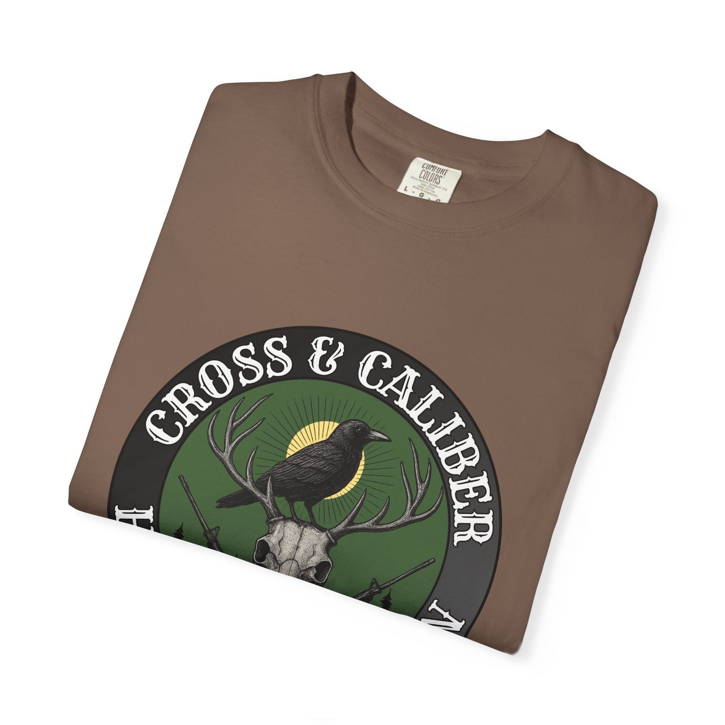 Hunting Themed Unisex T-Shirt | Cross & Caliber | Gift for Hunters | Outdoor Wear | Nature Lover Tee, Casual Style, Hunting Apparel