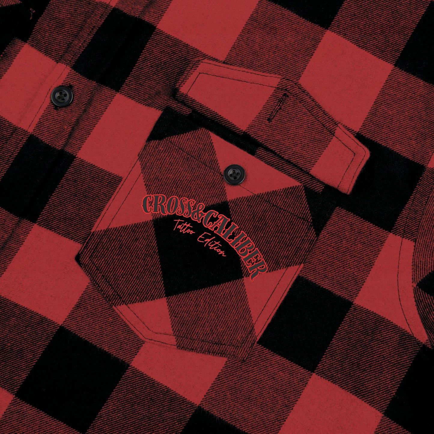 Unisex Flannel Shirt - God, Guns & Glory Design