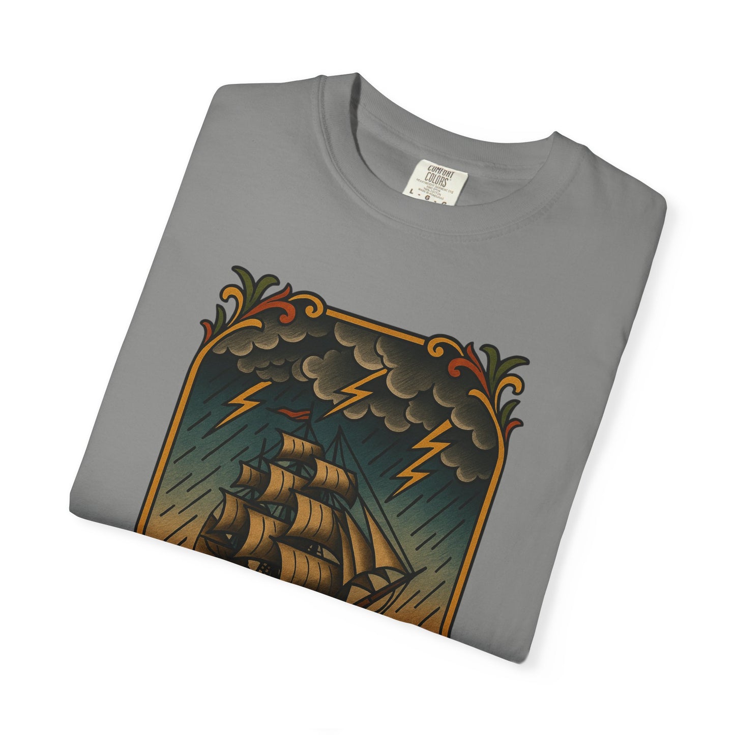 Nautical Tattoo T-Shirt - Cross & Caliber Design
