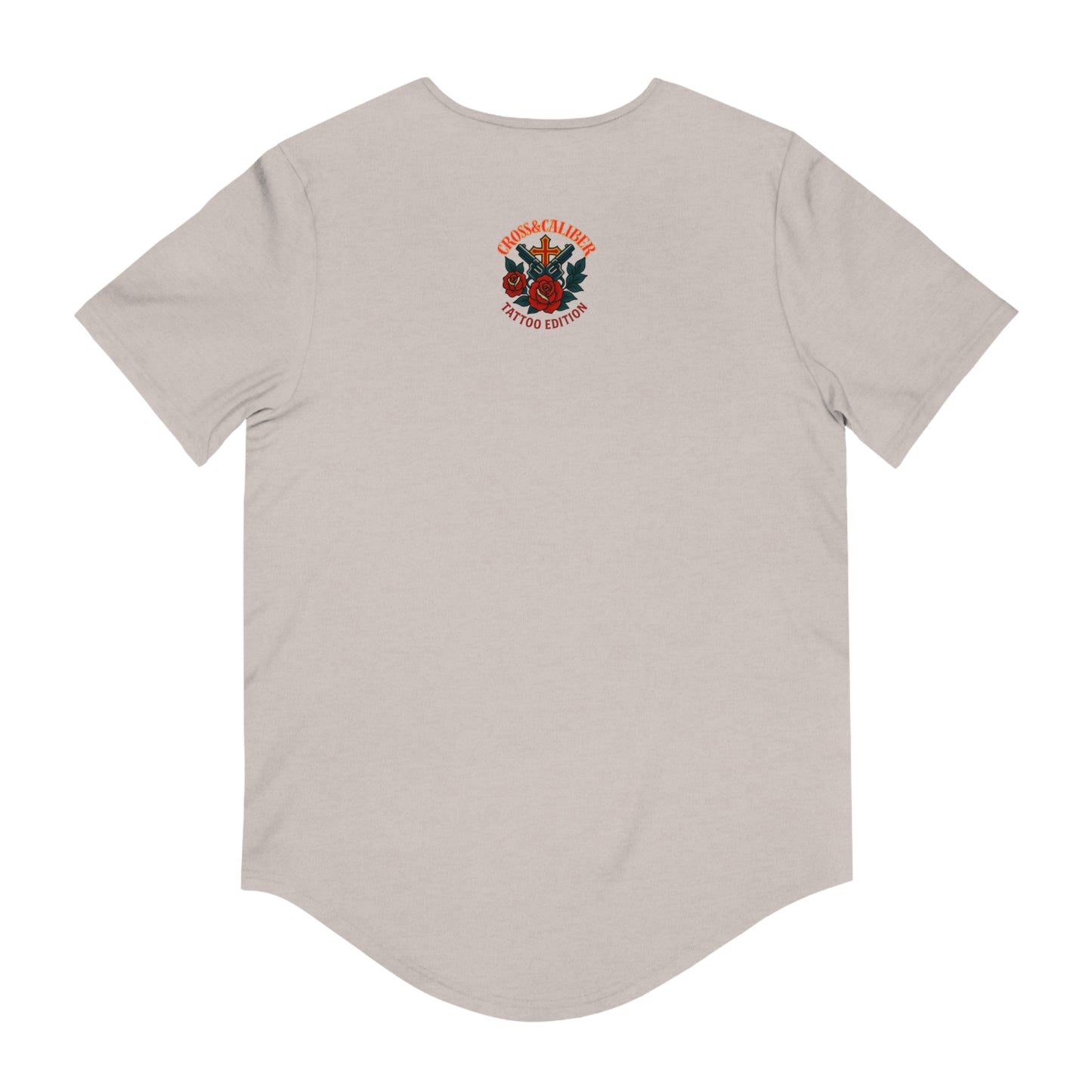 Men's Jersey Curved Hem Tee - Follow Your Heart Design